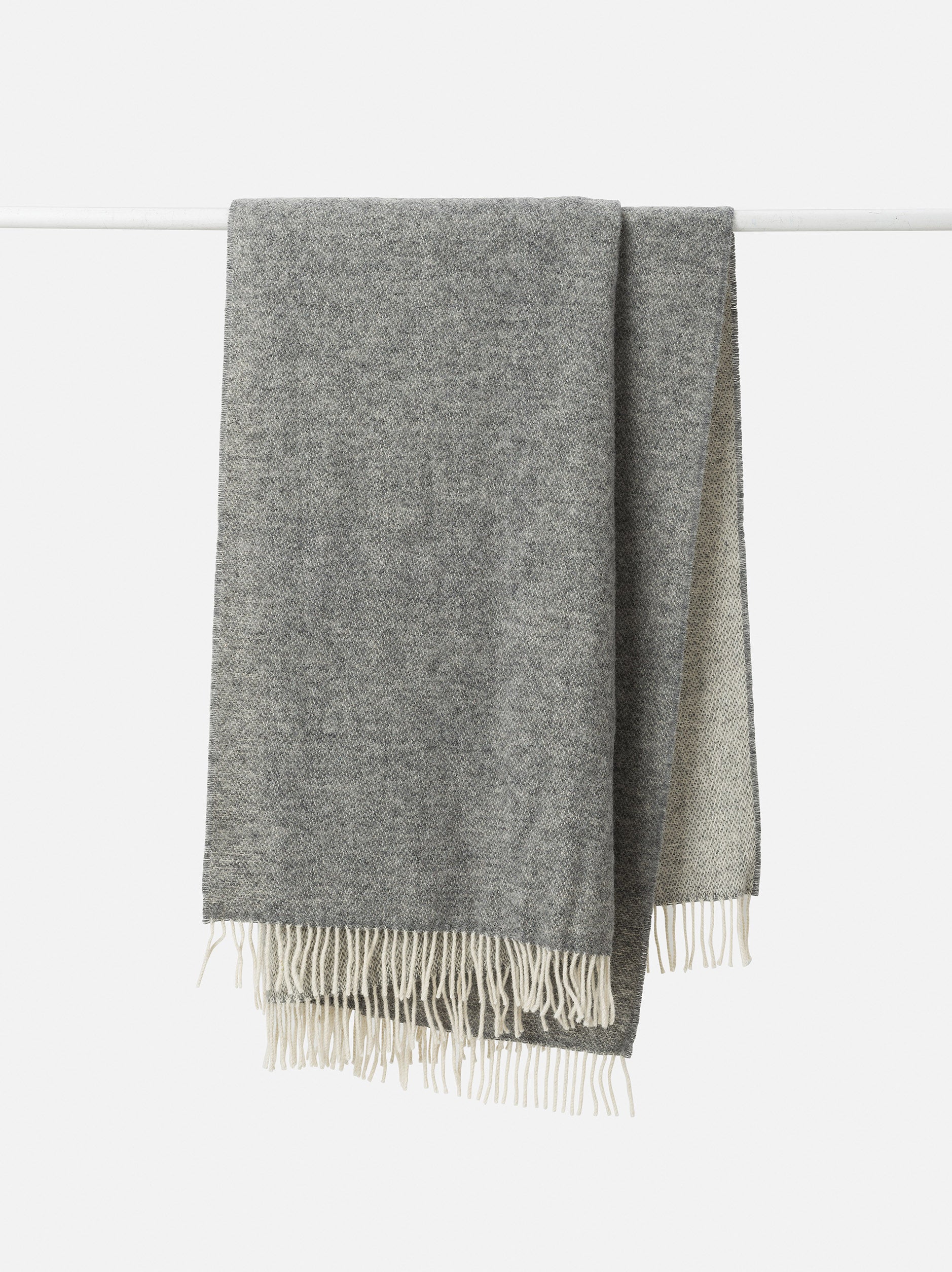 Wool Throw Grey / 51.18"L x 70.86"W