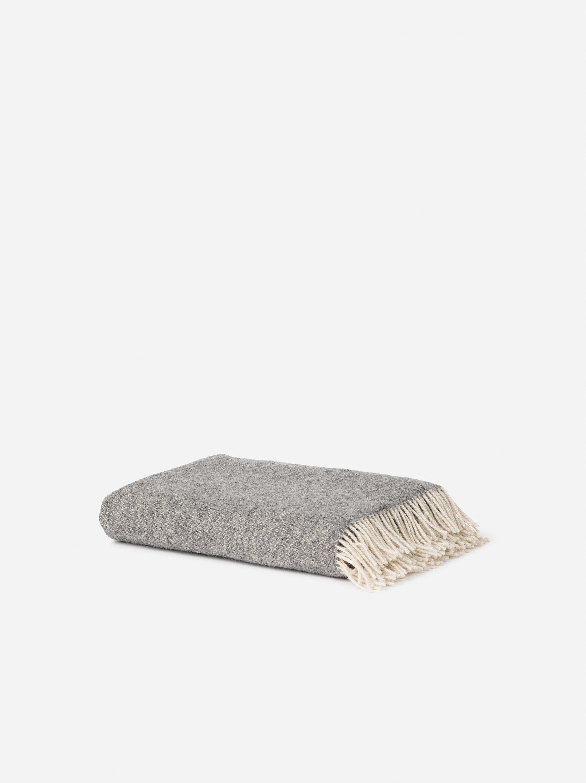 Wool Throw Grey / 51.18"L x 70.86"W