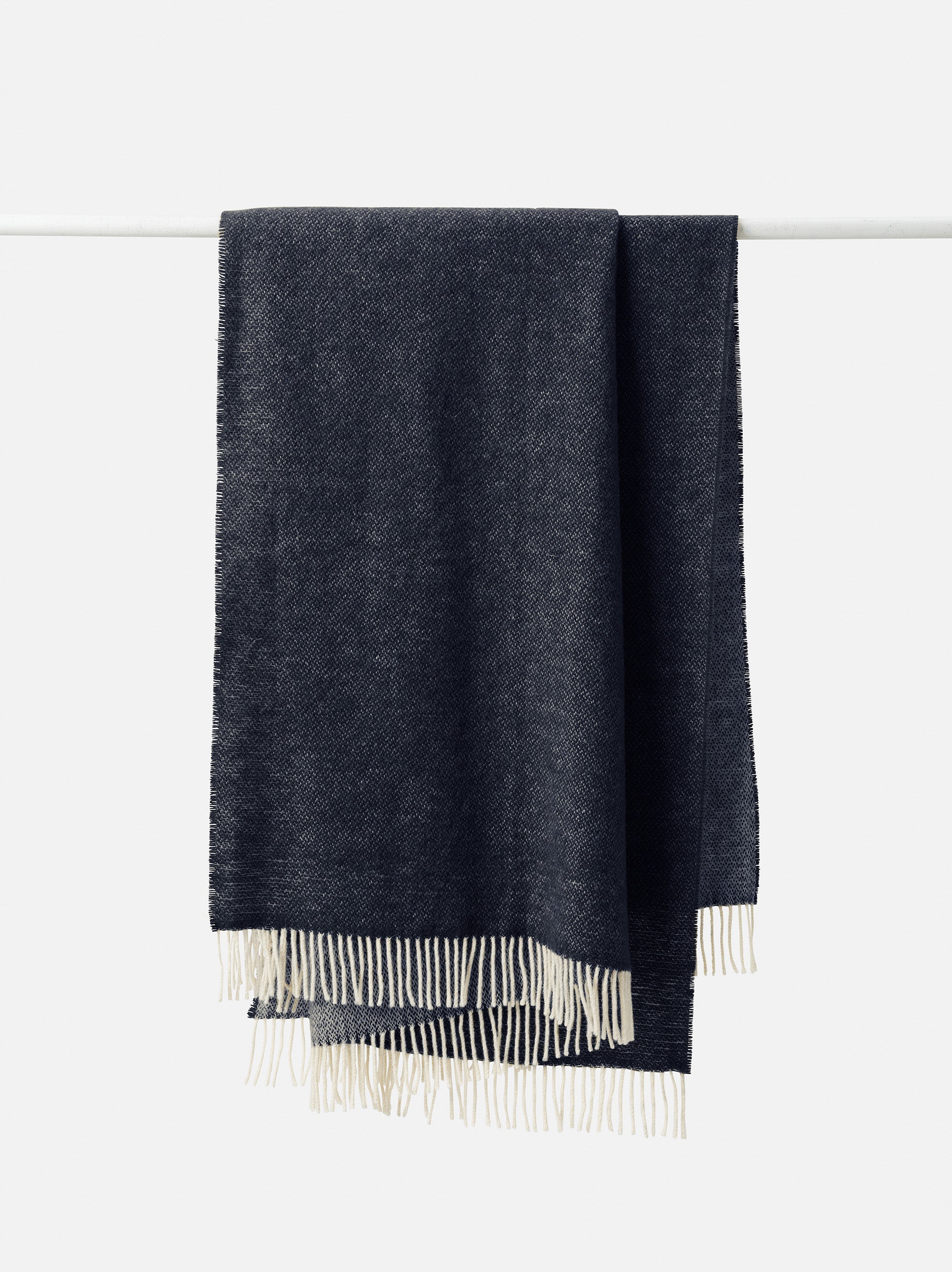 Wool Throw Navy / 51.18"L x 70.86"W