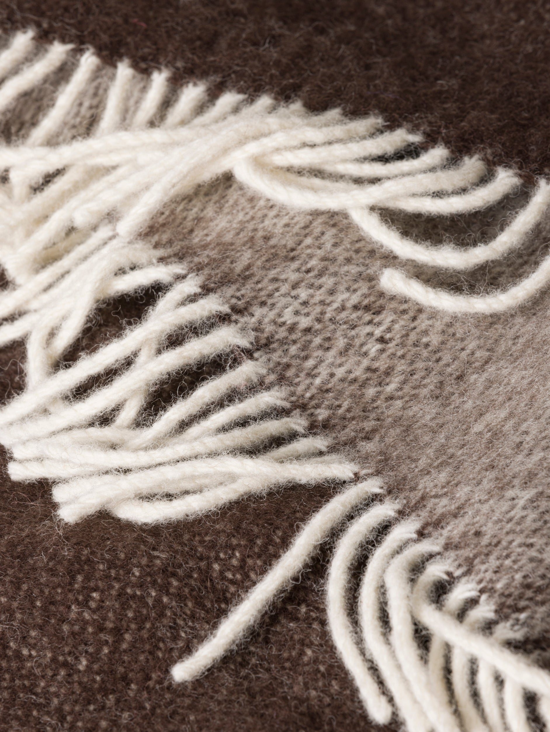 Wool Throw Cocoa / 51.18" x 70.86"