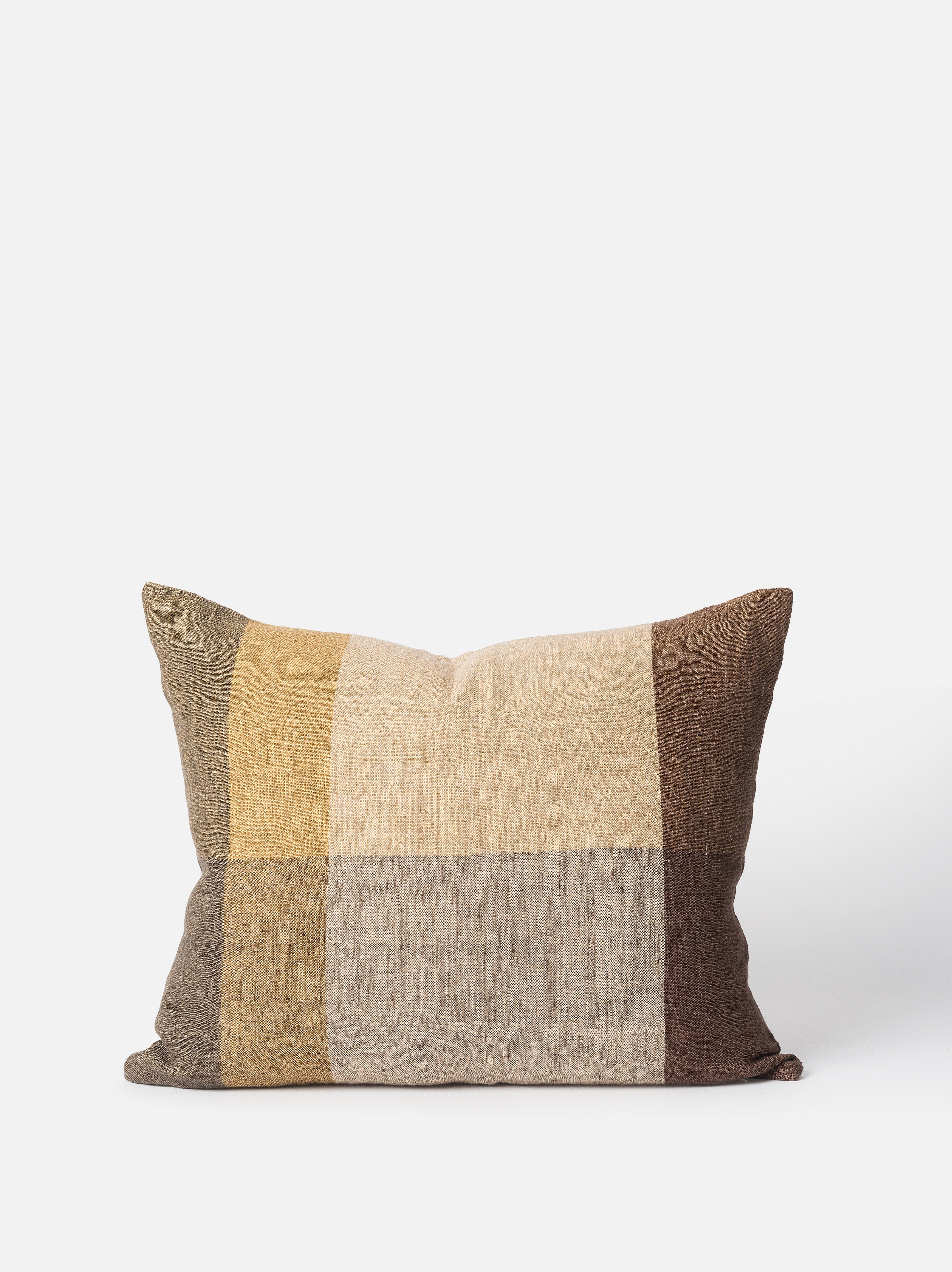 Morandi Handwoven Linen Cushion Cover Sultana/Multi / 21.65" x 17.71"