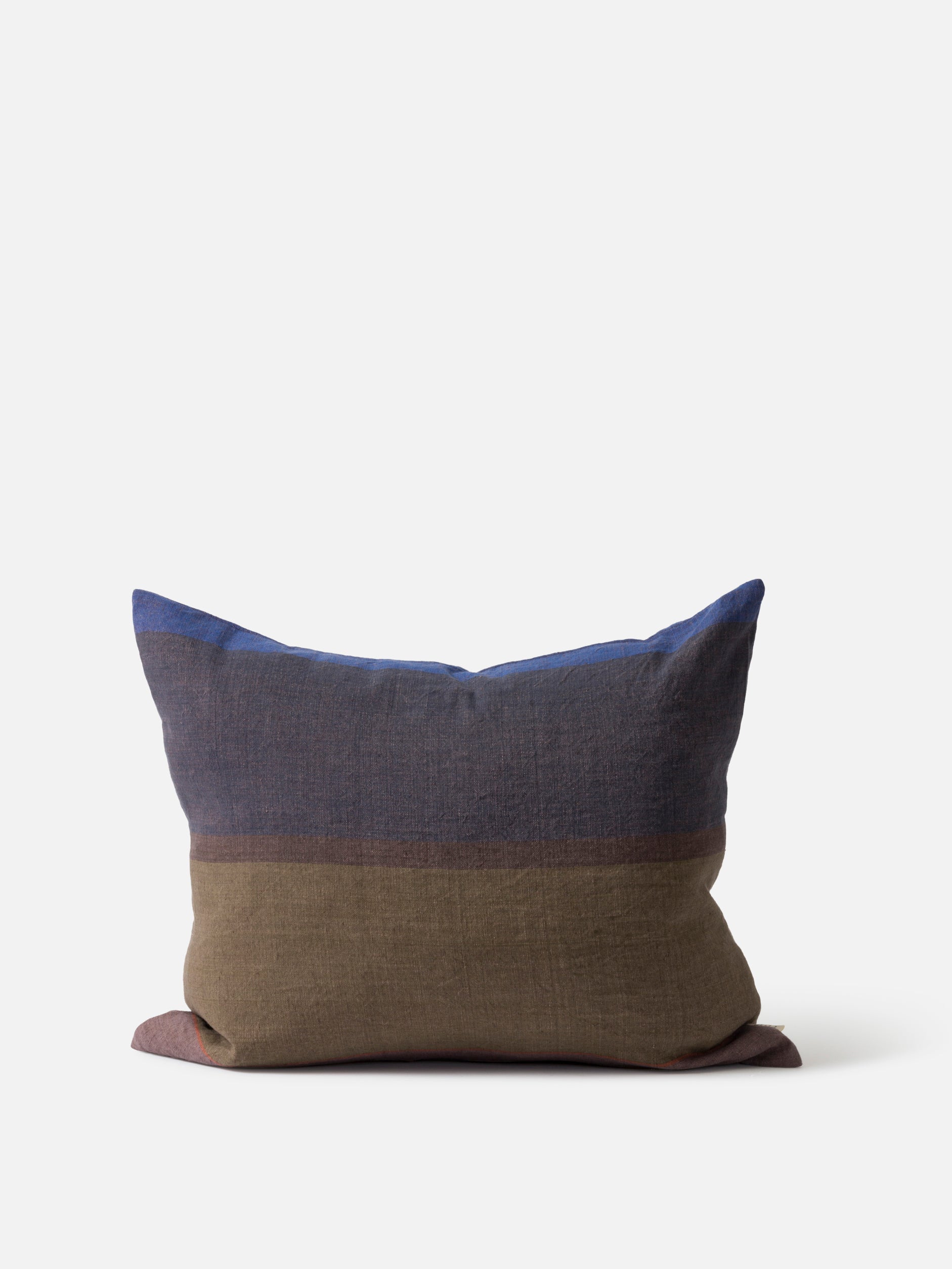 Obi Cushion Cover Ivy/Blue Black / 21.65" x 17.71"