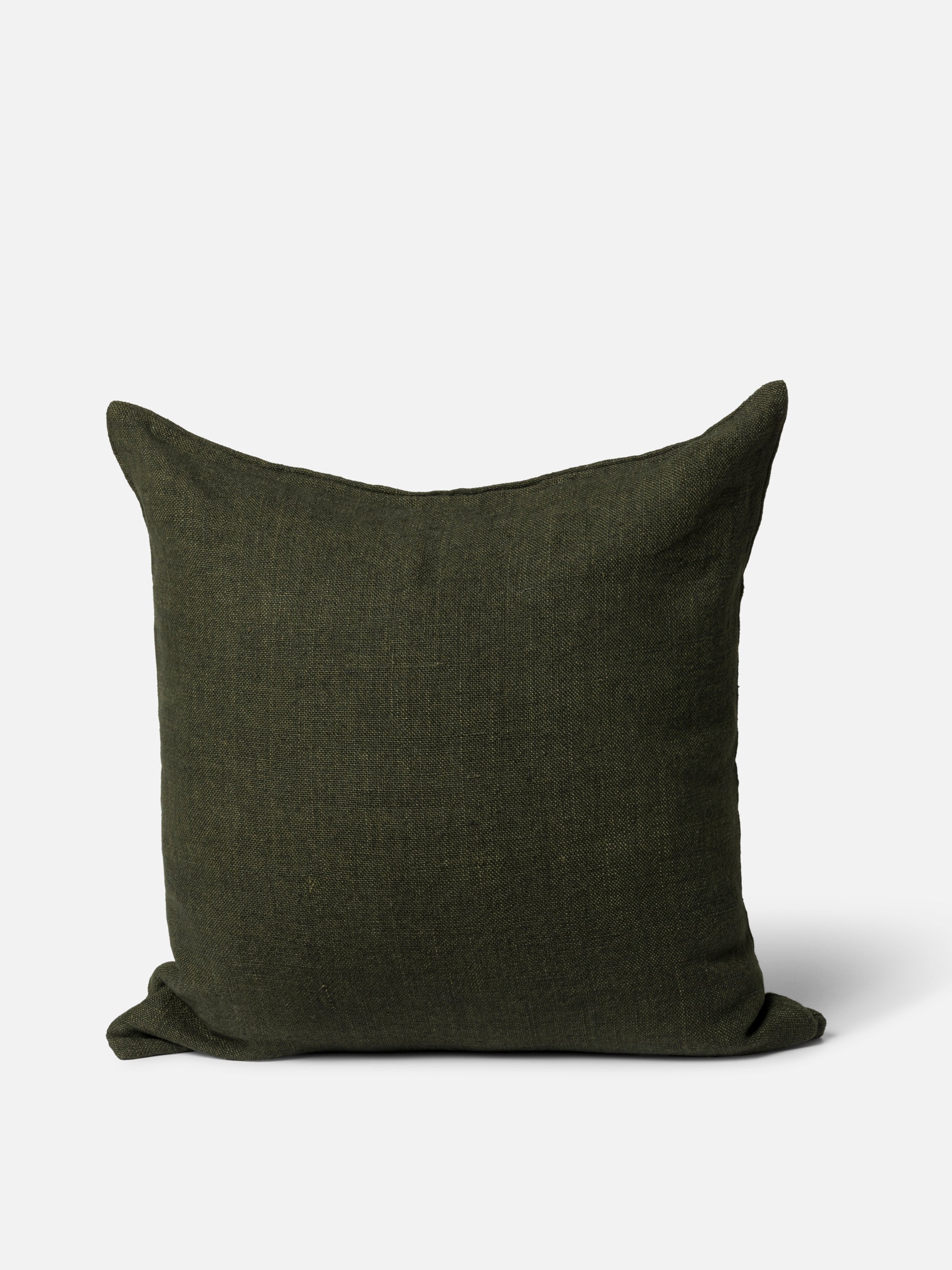 Heavy Linen Cushion Cover Ivy / 21.65" x 21.65"
