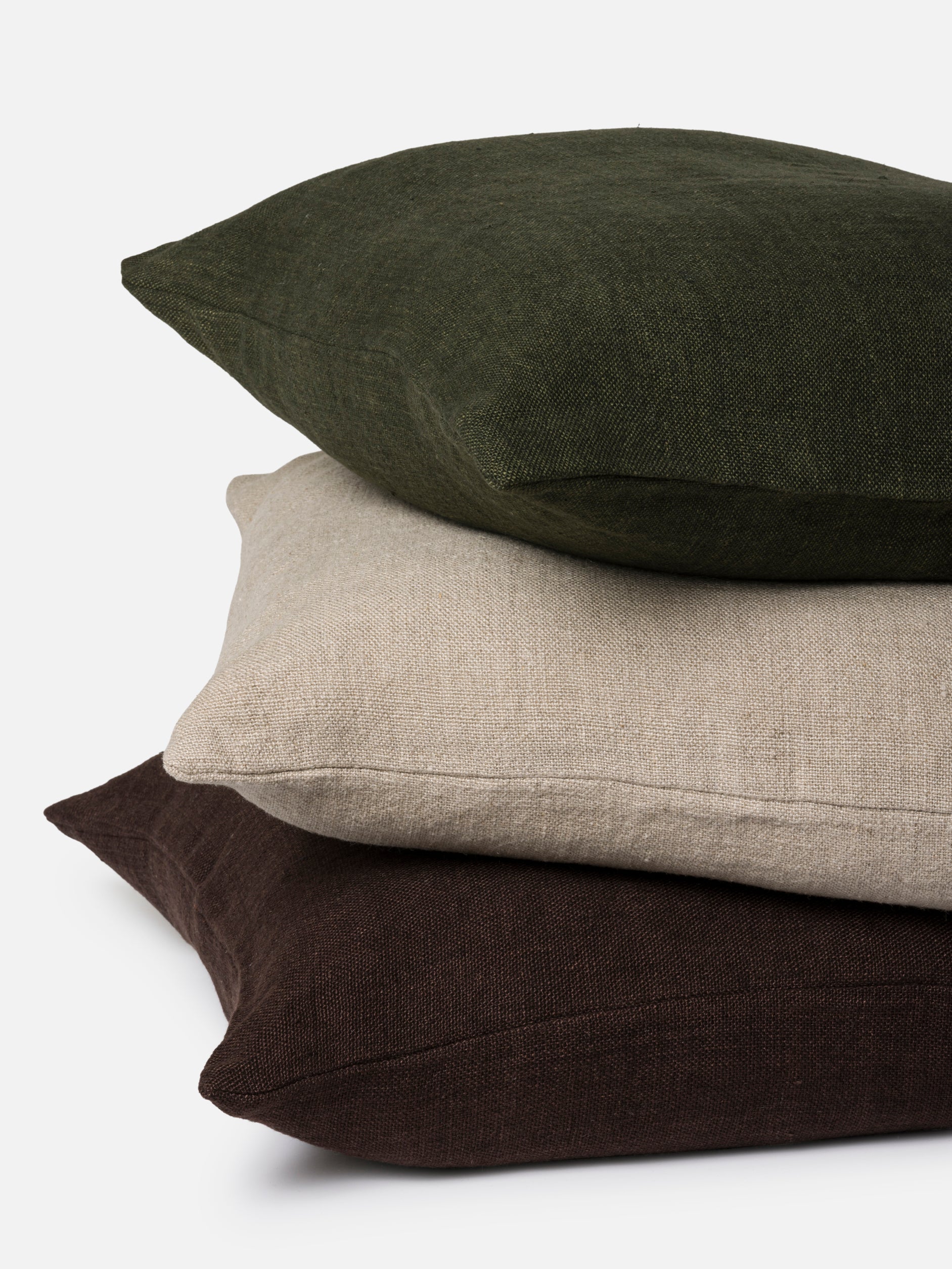 Heavy Linen Cushion Cover Clay / 21.65" x 21.65"