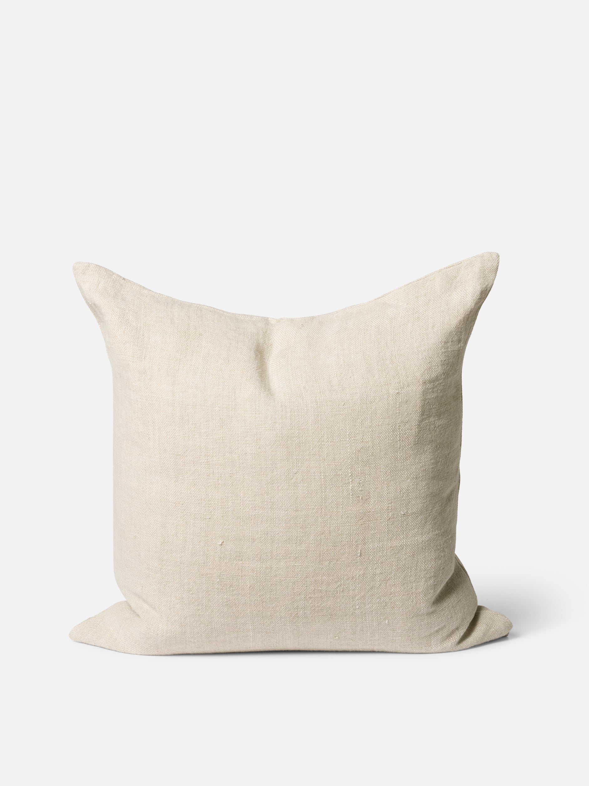 Heavy Linen Cushion Cover Oat / 21.65" x 21.65"