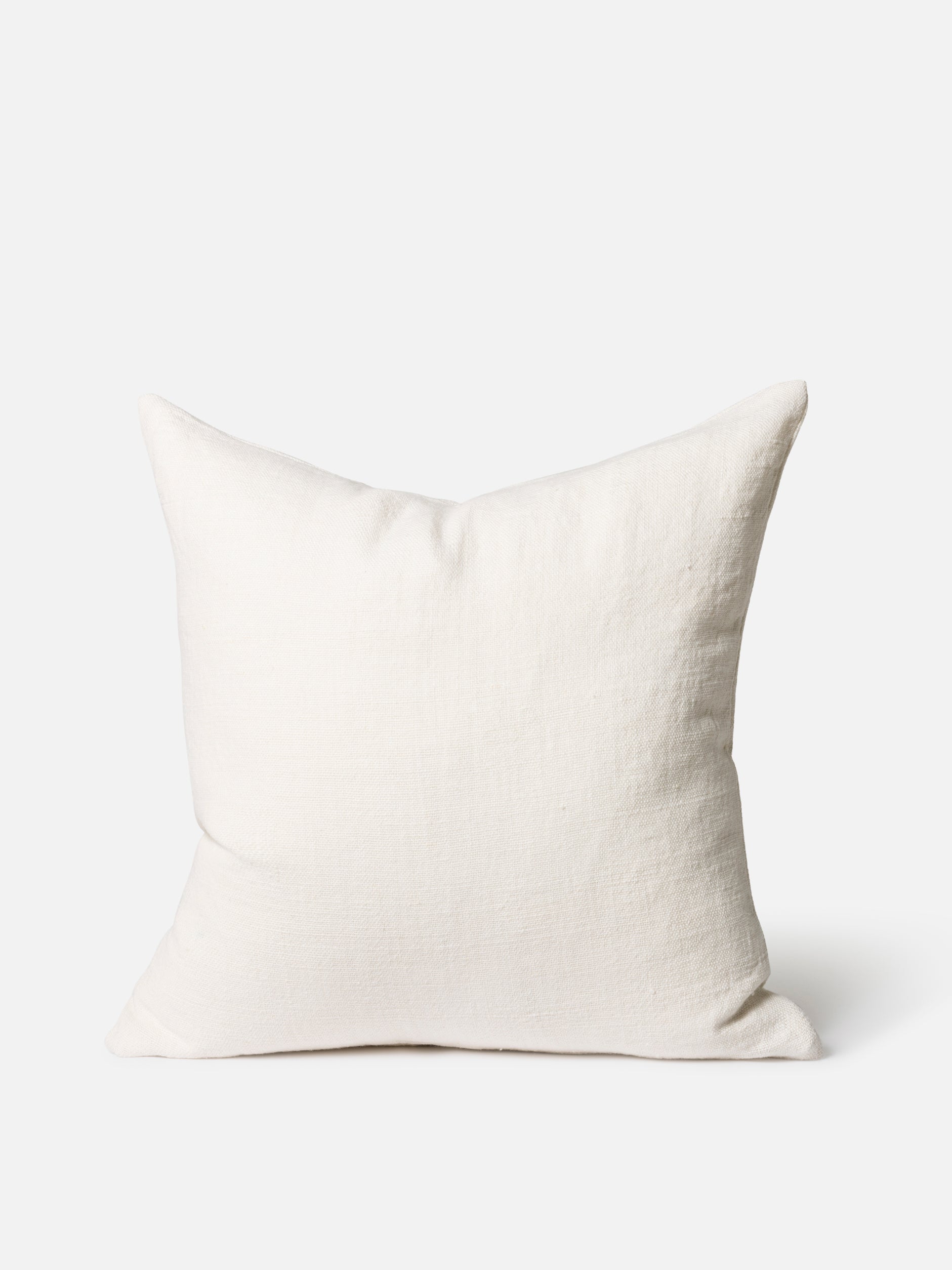 Heavy Linen Cushion Cover Ivory / 21.65" x 21.65"