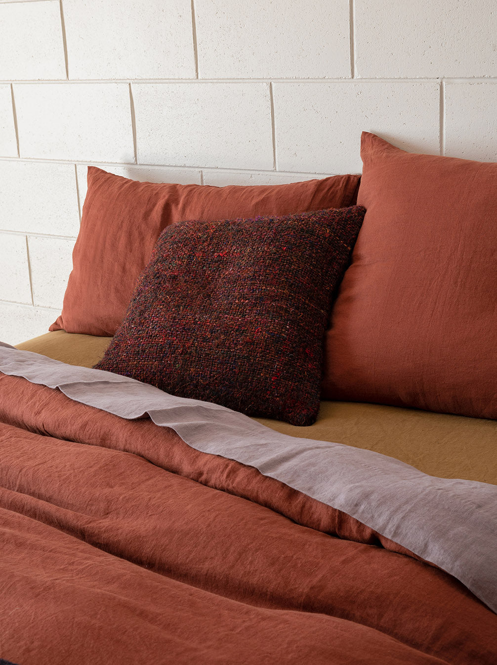 Winston Cushion Cover Mulberry/Multi / 19.68"L x 19.68"W