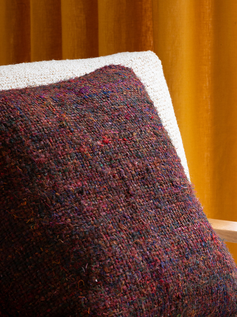 Winston Cushion Cover Mulberry/Multi / 19.68"L x 19.68"W