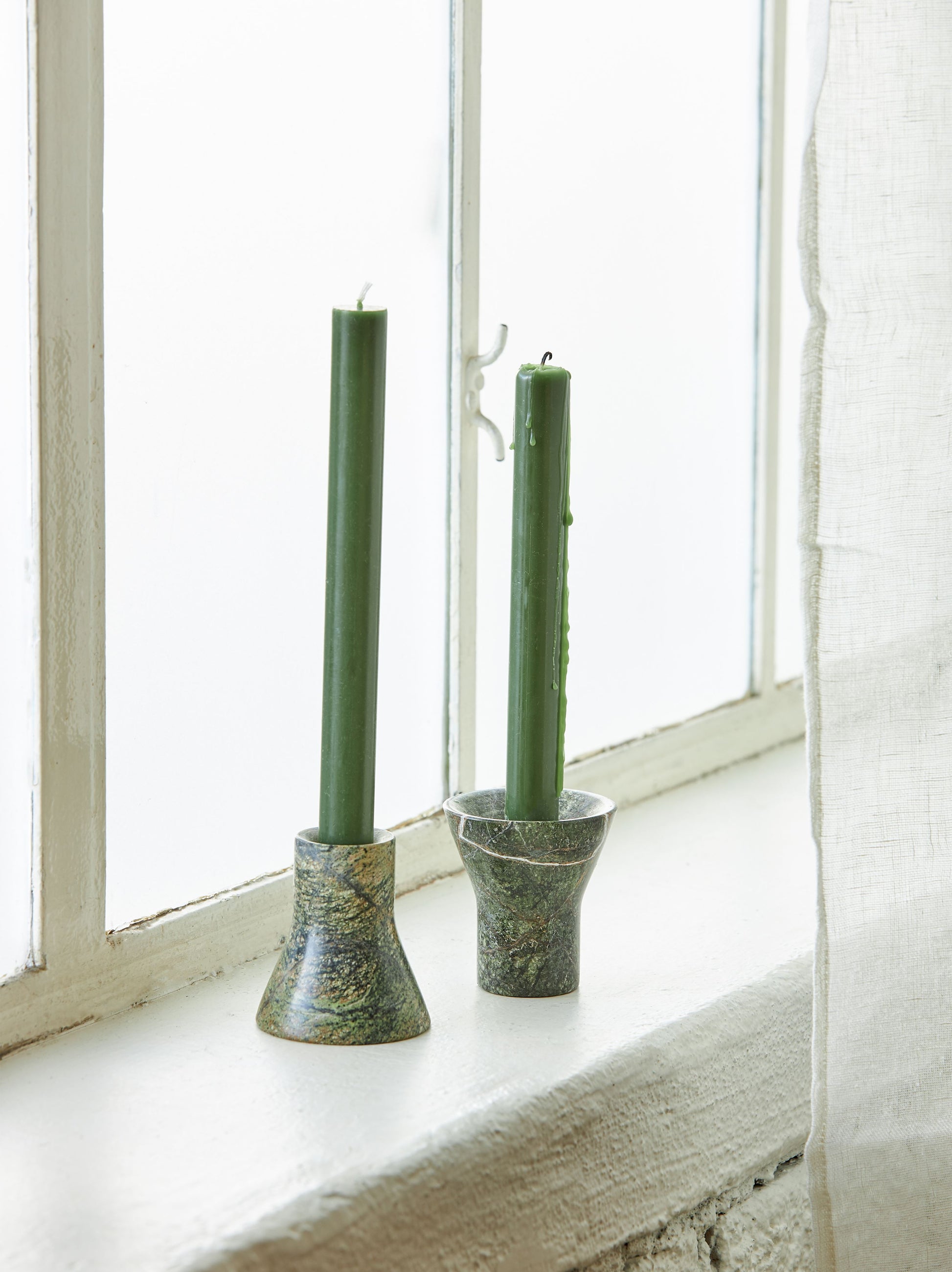 Flare Candle Holder Forest Green / One Size