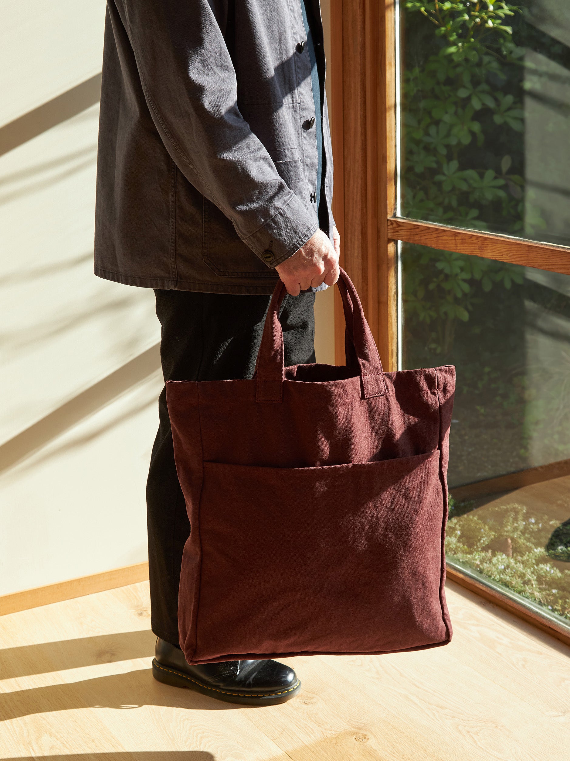 Oversized Tote Mulberry / One Size
