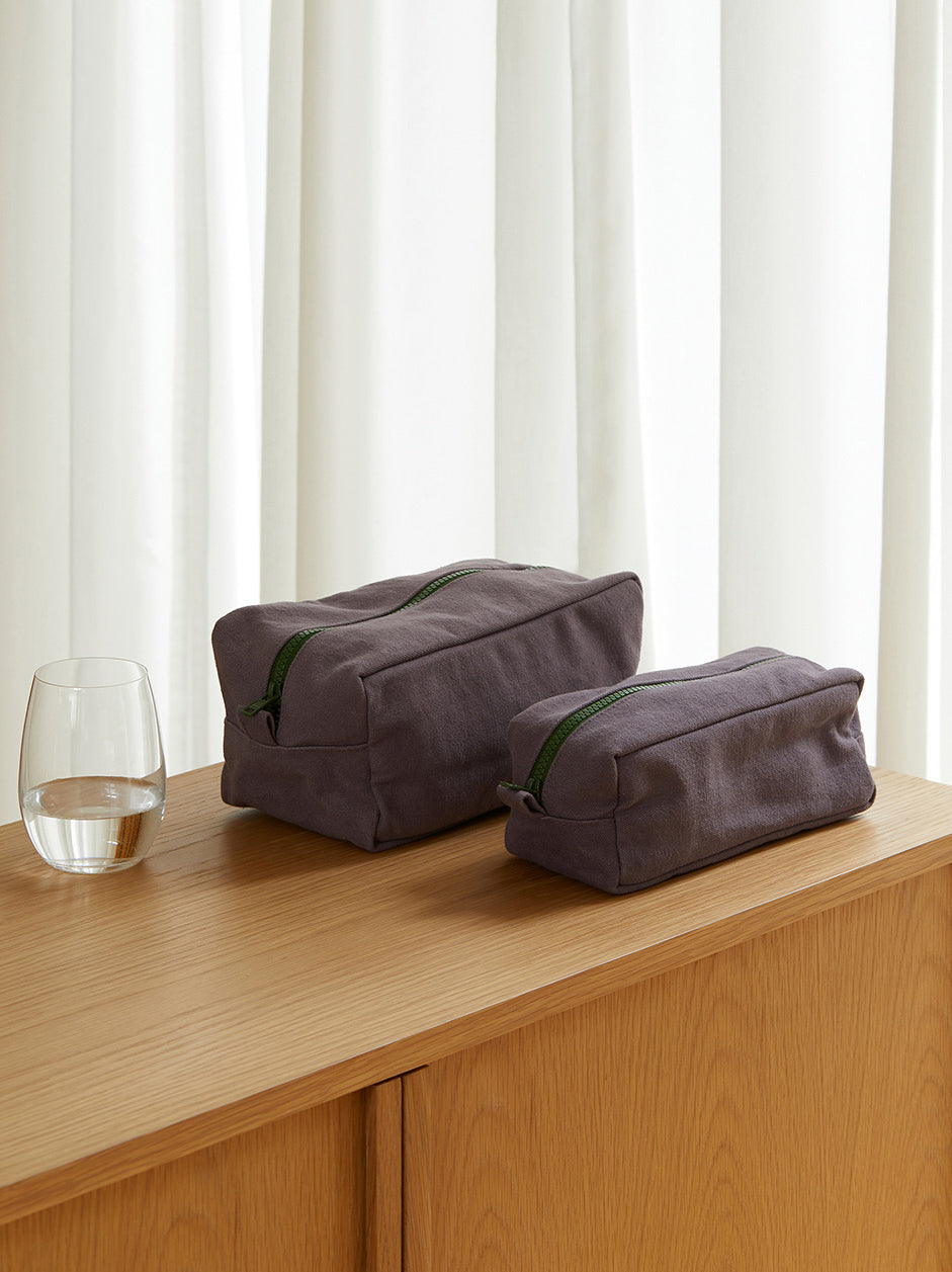 Marlo Contrast Wash Bag Lupin/Spirulina / Small