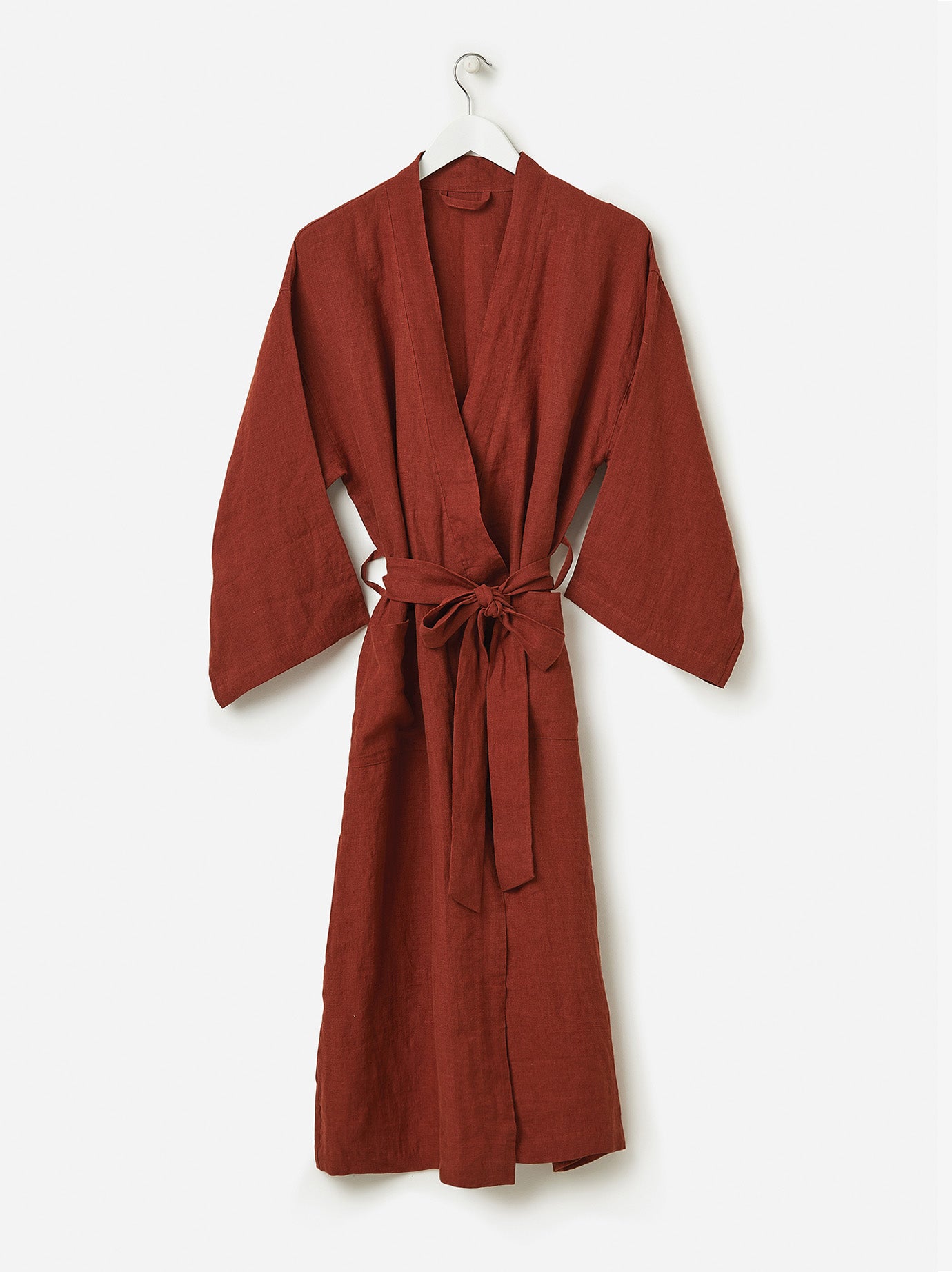 Brick Linen Robe Brick / Large