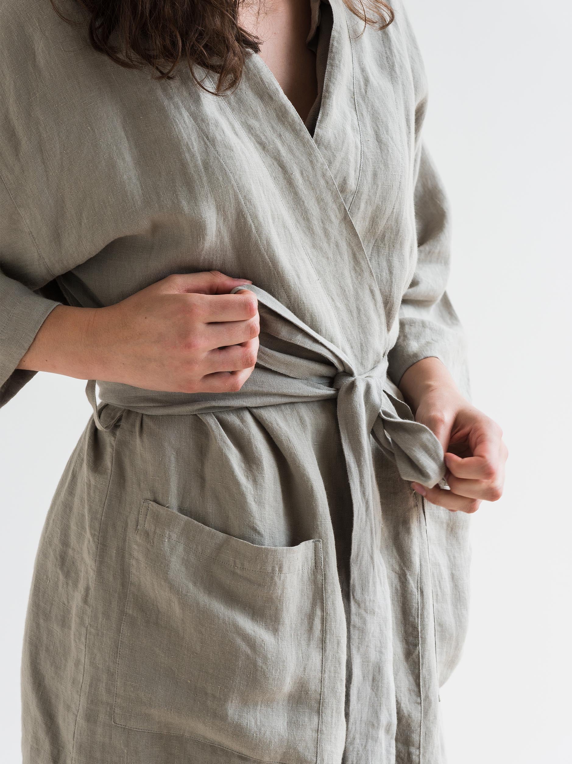 Puddle Linen Robe Puddle / Large