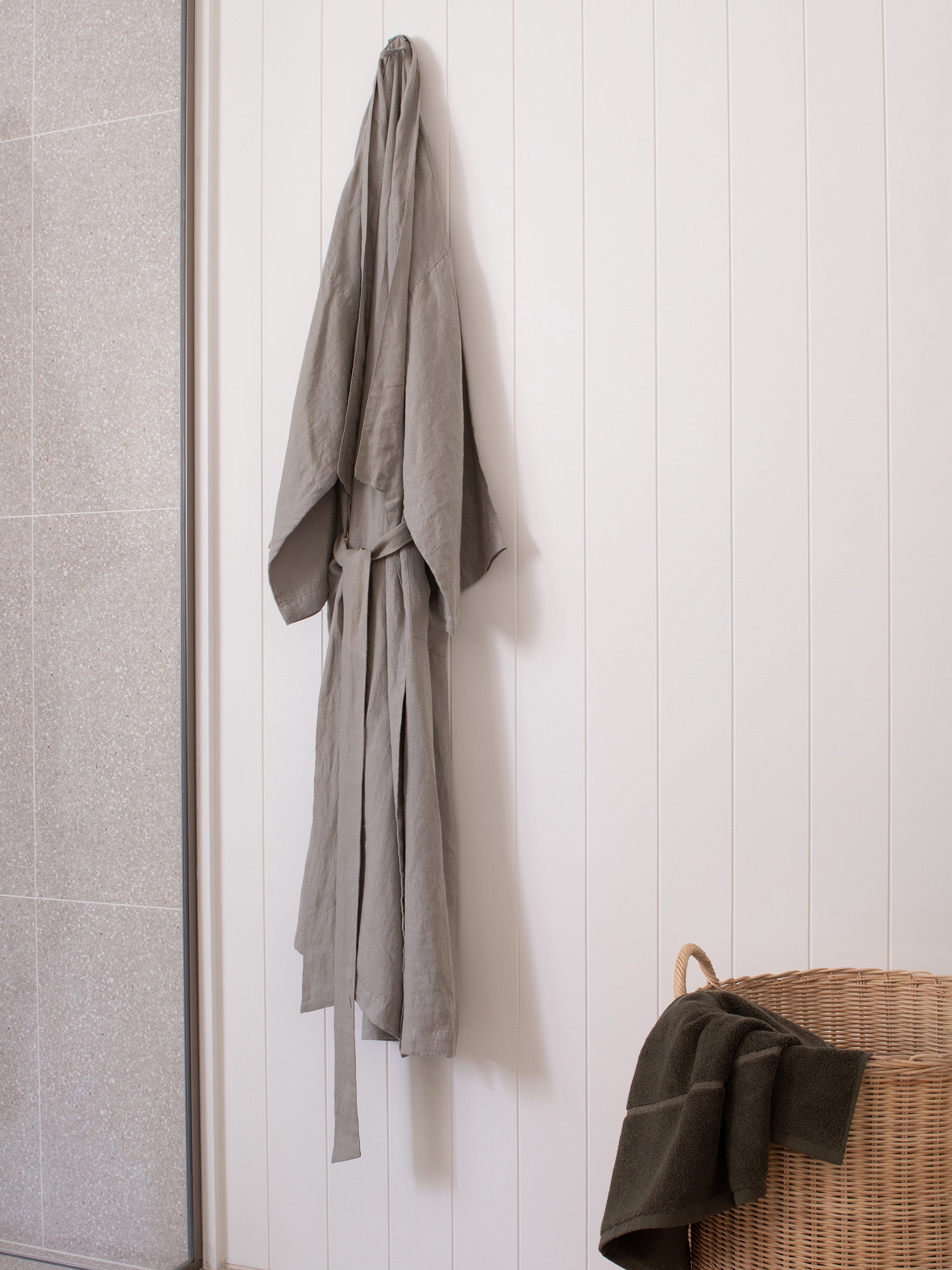 Puddle Womens Linen Robe Puddle / Small/Medium