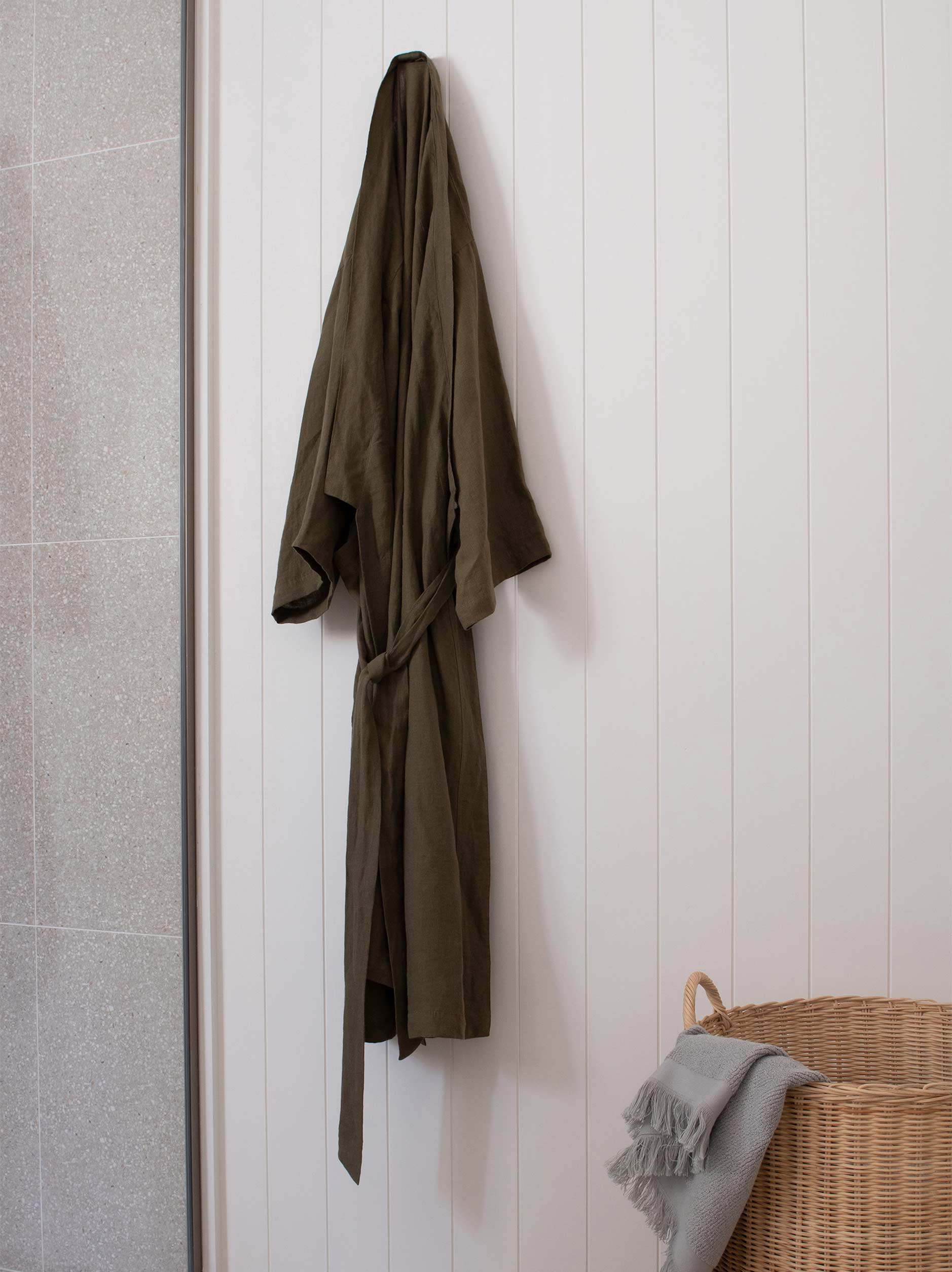 Ivy Men's Linen Robe Ivy / Small/Medium