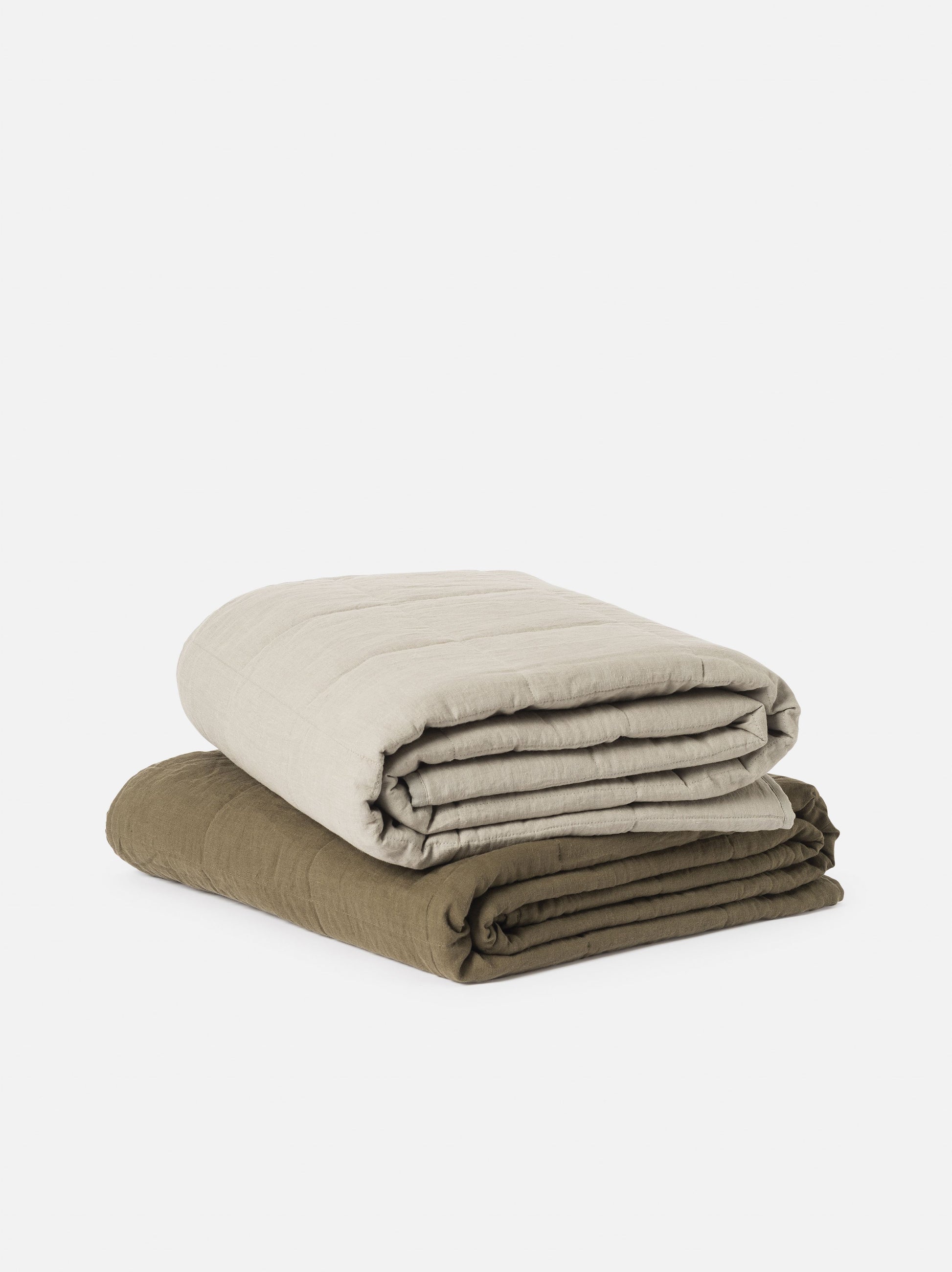 Ivy Linen Quilt Ivy / Super King