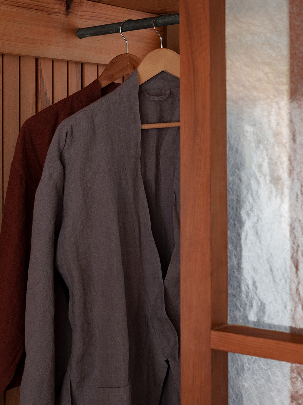 Lupin Womens Linen Robe Lupin / Large