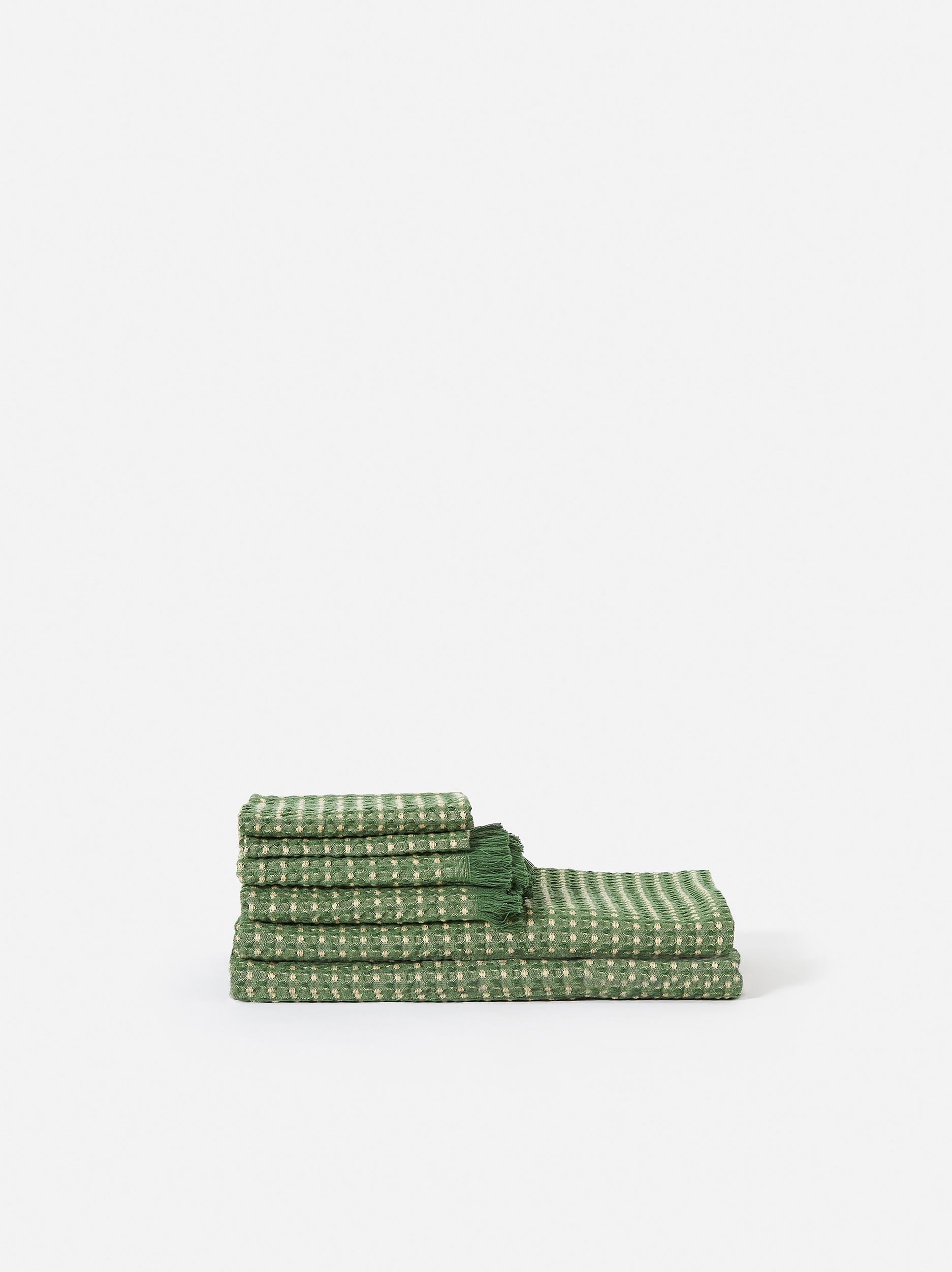 Aalto Bath Towel Range Spirulina/Butter / Face Cloth