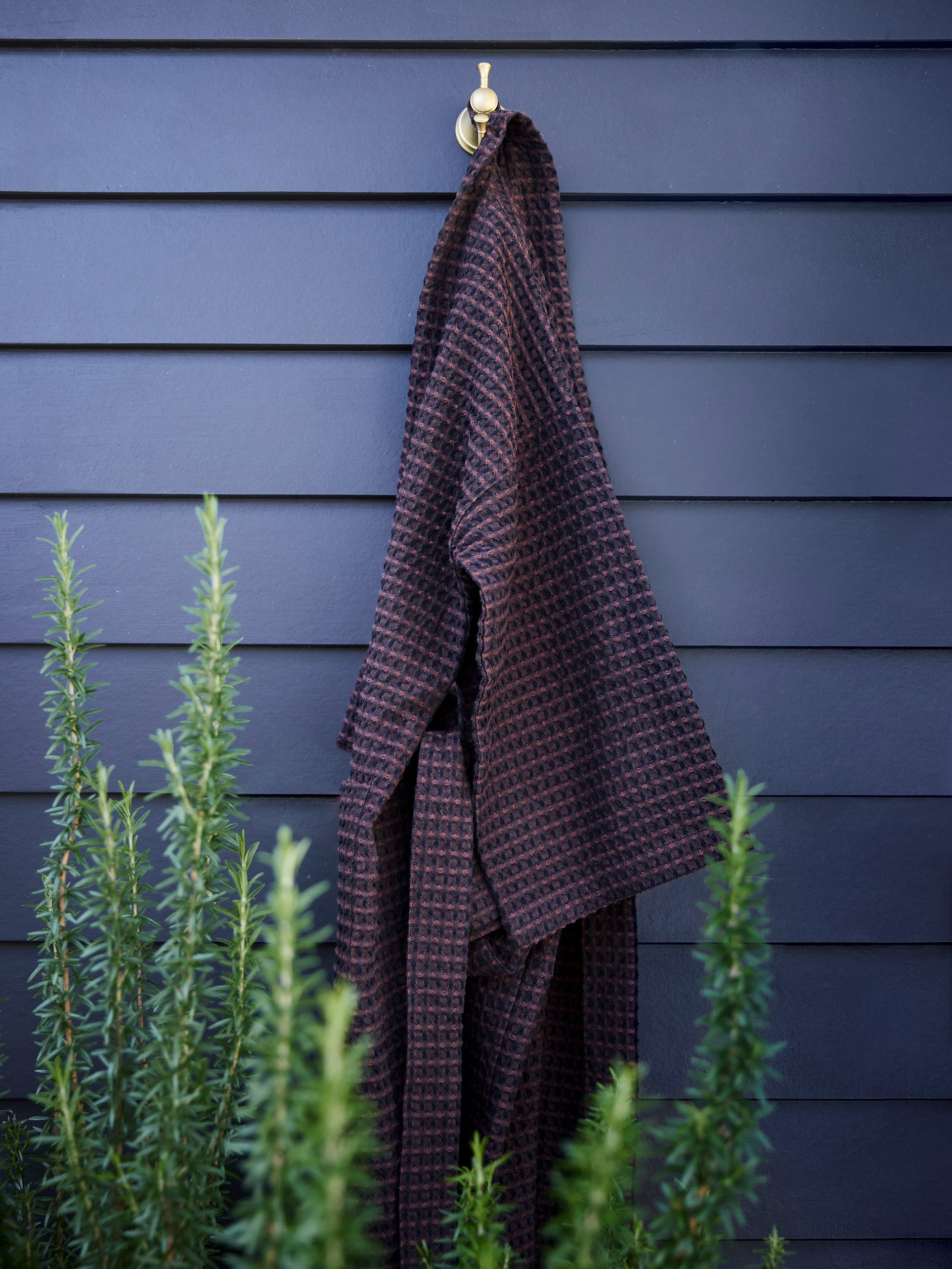 Aalto Mens Robe Midnight/Mahogany / Large/X-Large