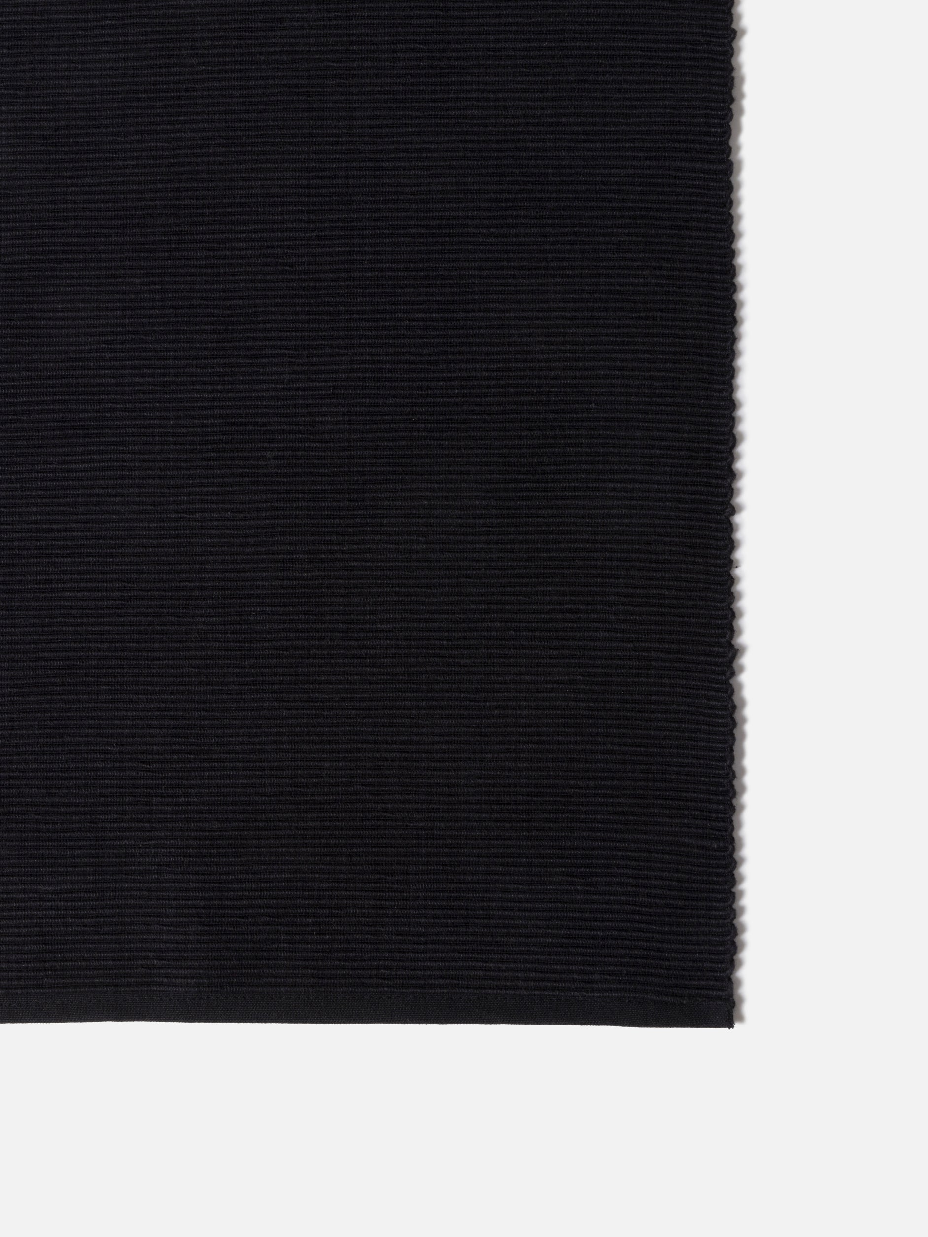 Ribbed Placemat Set/4 Black / One Size
