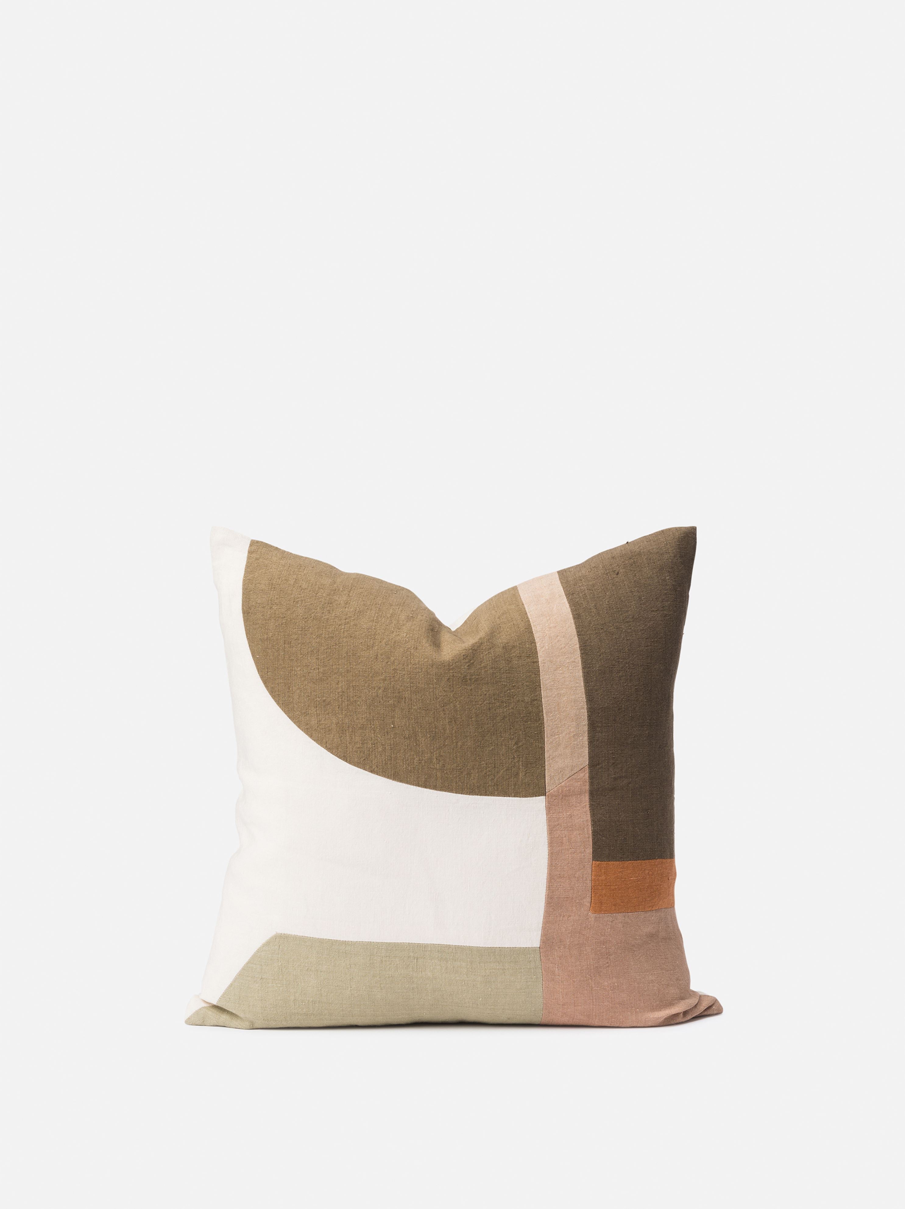 Zaha Patchwork Cushion Cover Multi / 19.68"L x 19.68"W