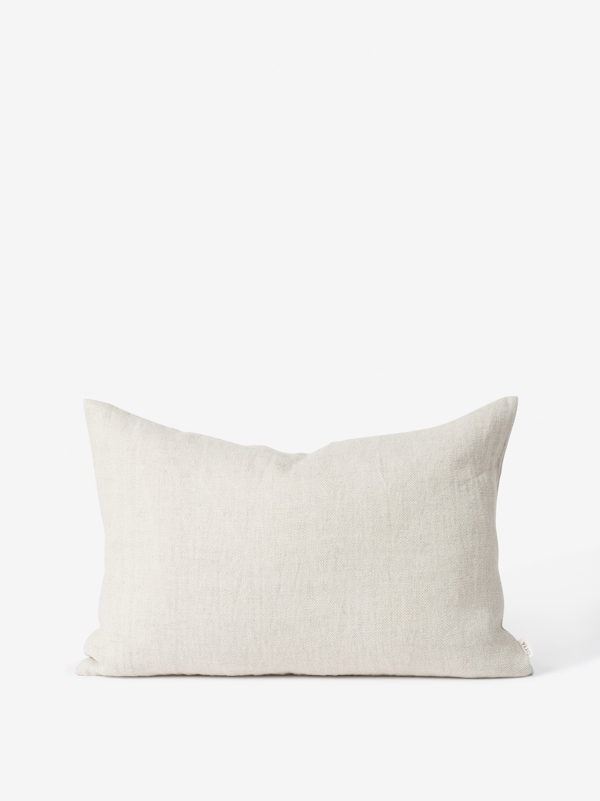 Heavy Linen Jute Cushion Cover Natural / 23.62"L x 15.74"W