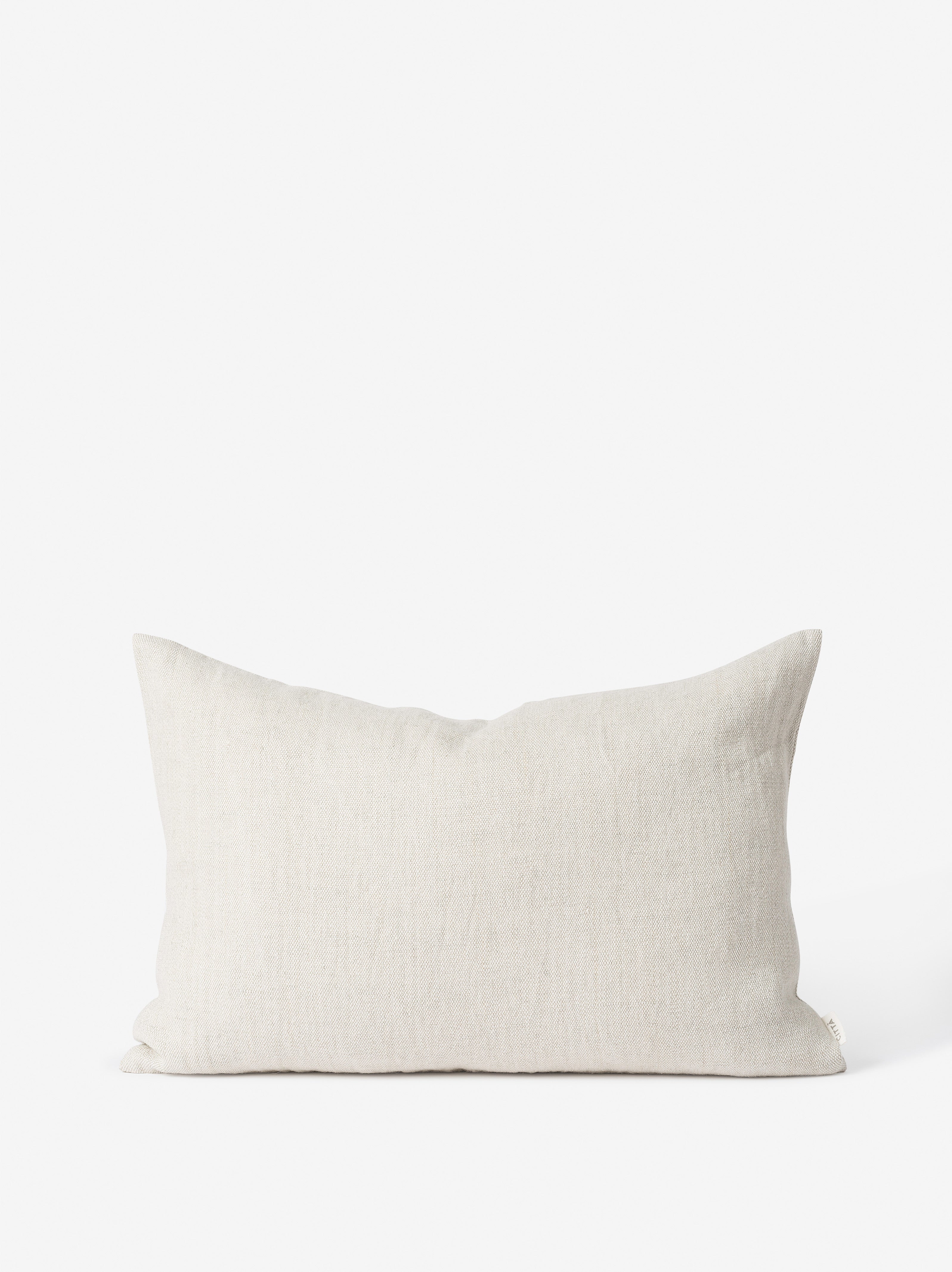 Heavy Linen Jute Cushion Cover Natural / 23.62"L x 15.74"W