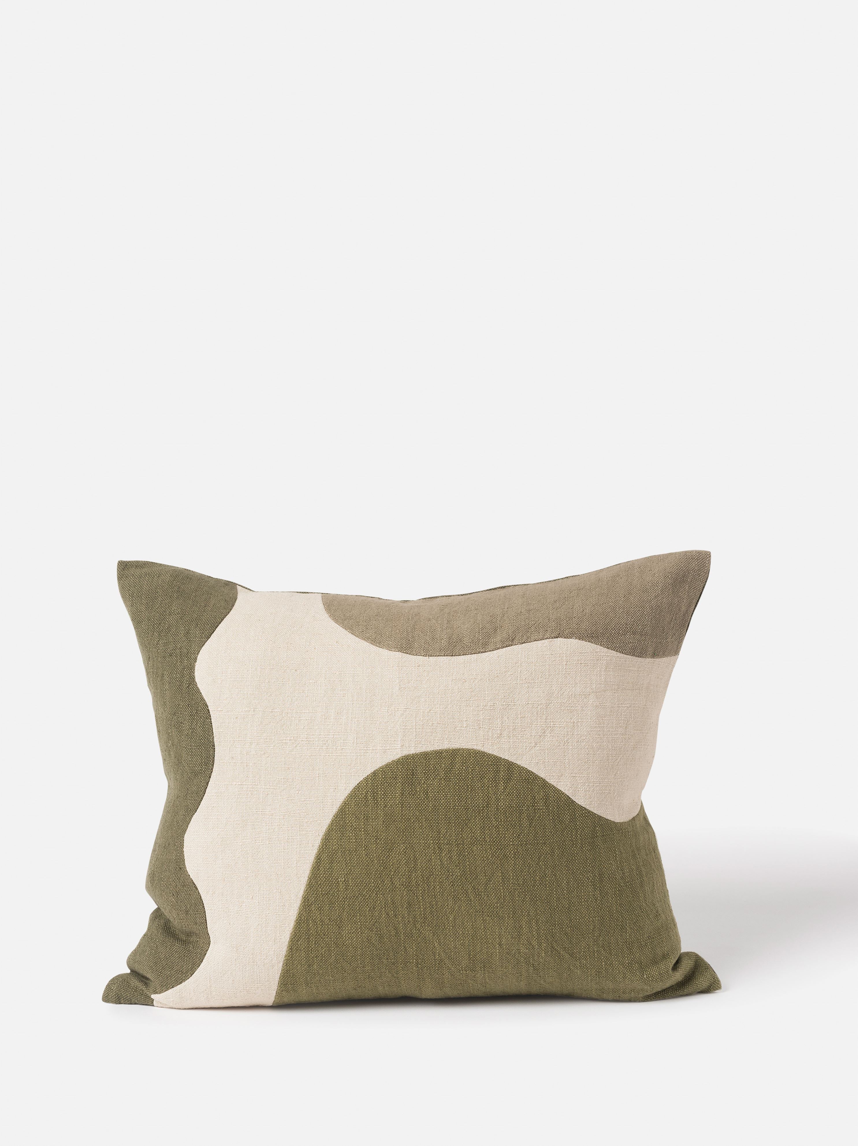 Hillside Patchwork Cushion Cover Multi / 21.65"L x 17.71"W
