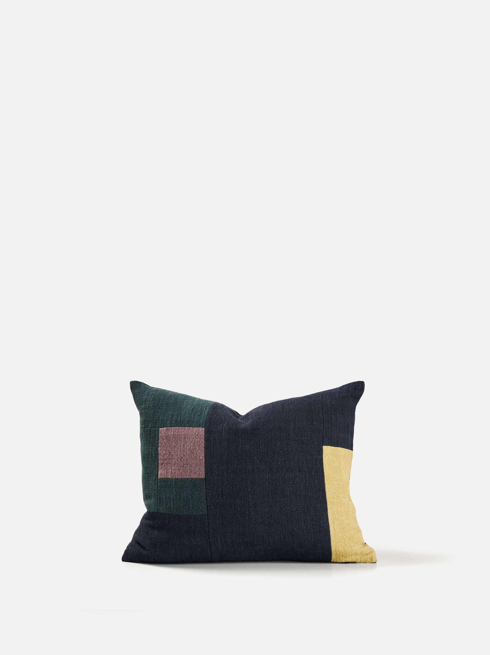 Build Cushion Cover Blue Black/Multi / 17.71"L x 13.77"W