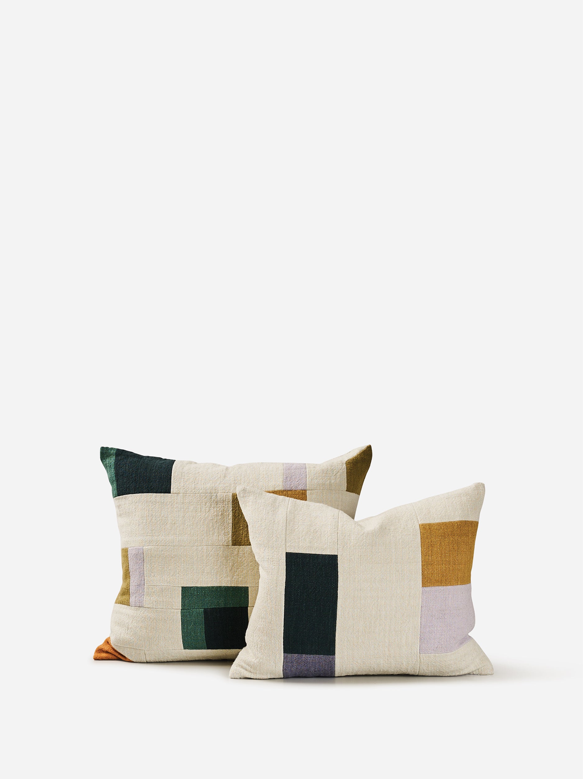 Build Cushion Cover Natural/Multi / 17.71"L x 13.77"W