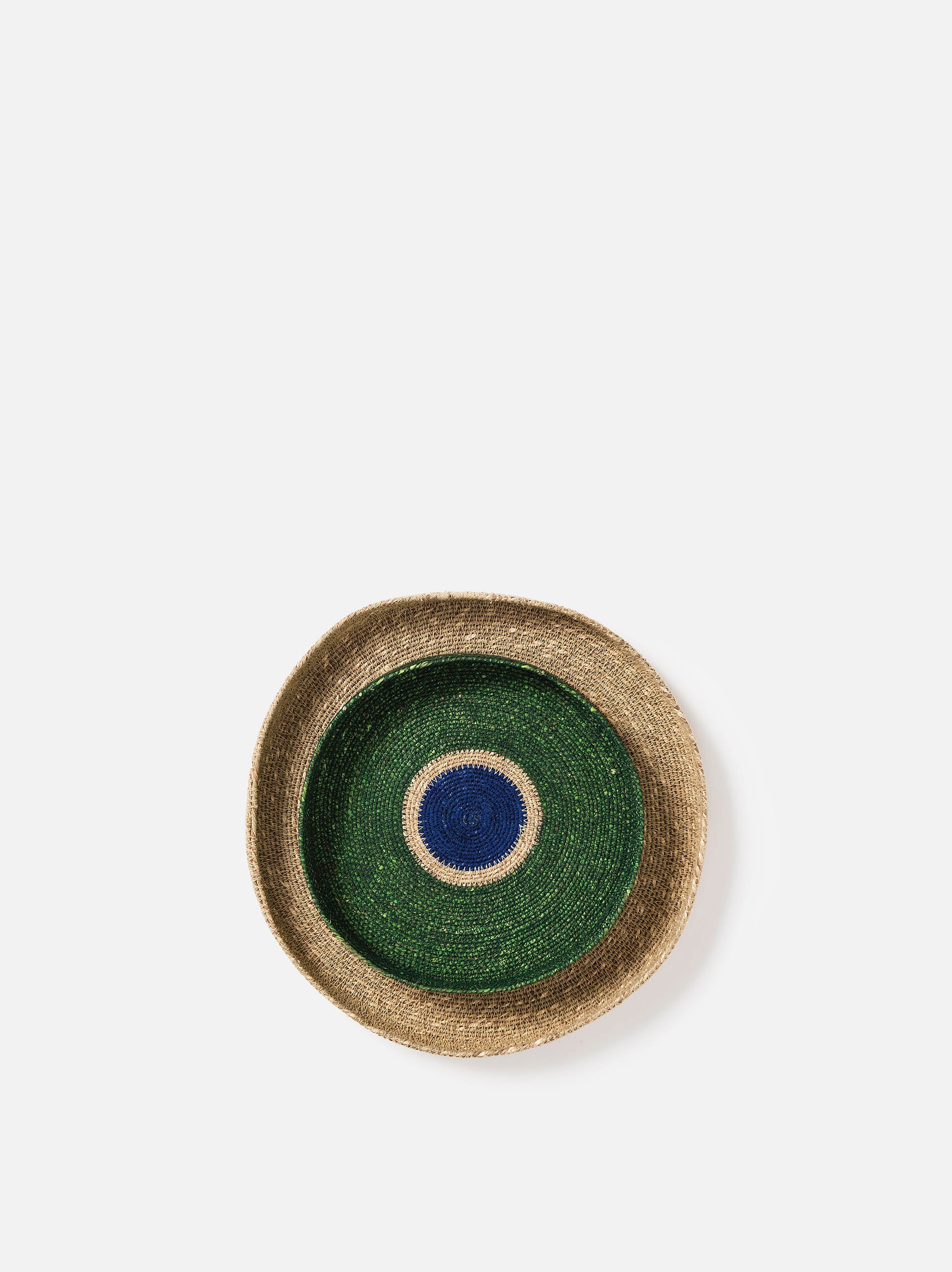Pinto Basket Spirulina/Cobalt / 11.02"dia. x 1.57"H