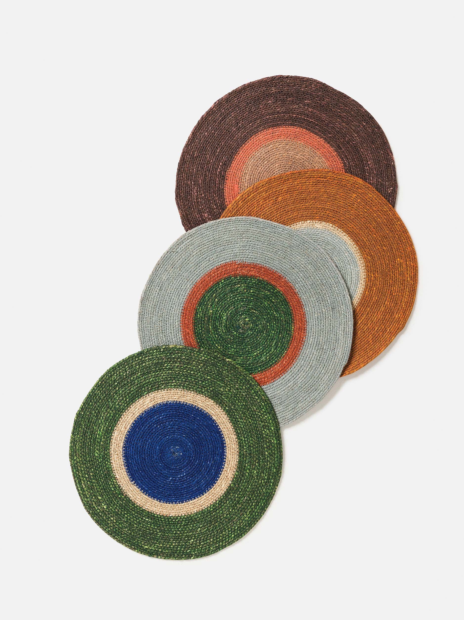 Pinto Placemat Puddle/Spirulina / 13.38"dia.