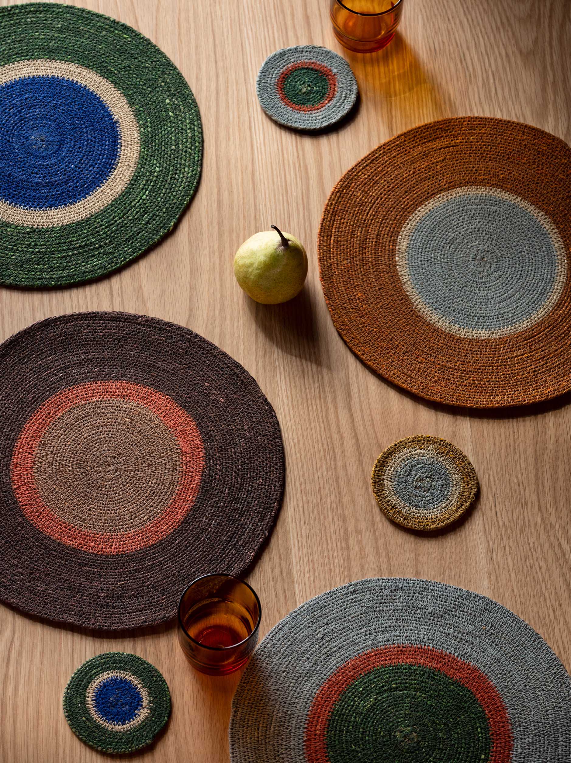 Pinto Placemat Mulberry/Heather / 13.38"dia.