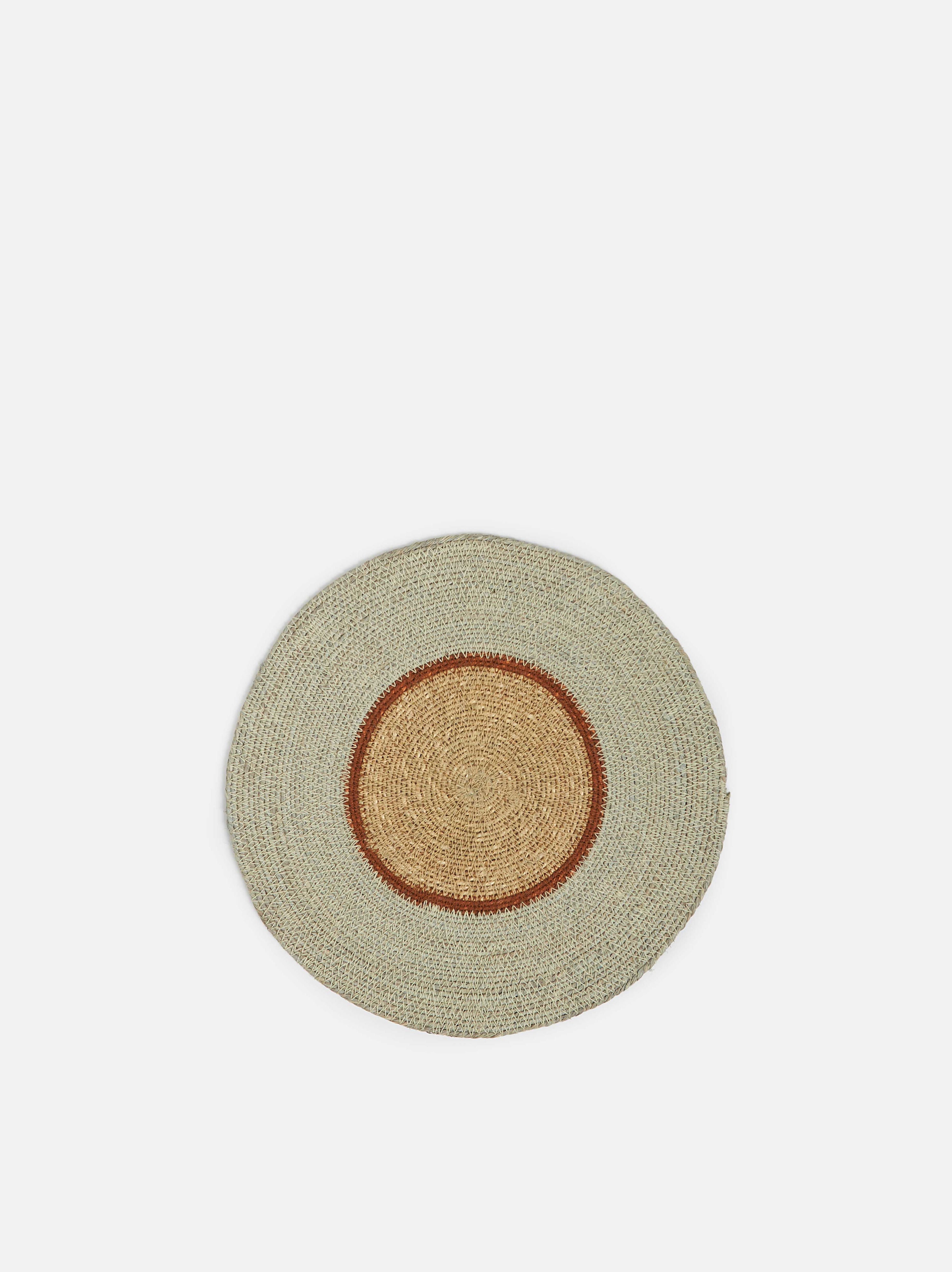 Pinto Placemat Haze/Orange Peel / 13.38"dia.