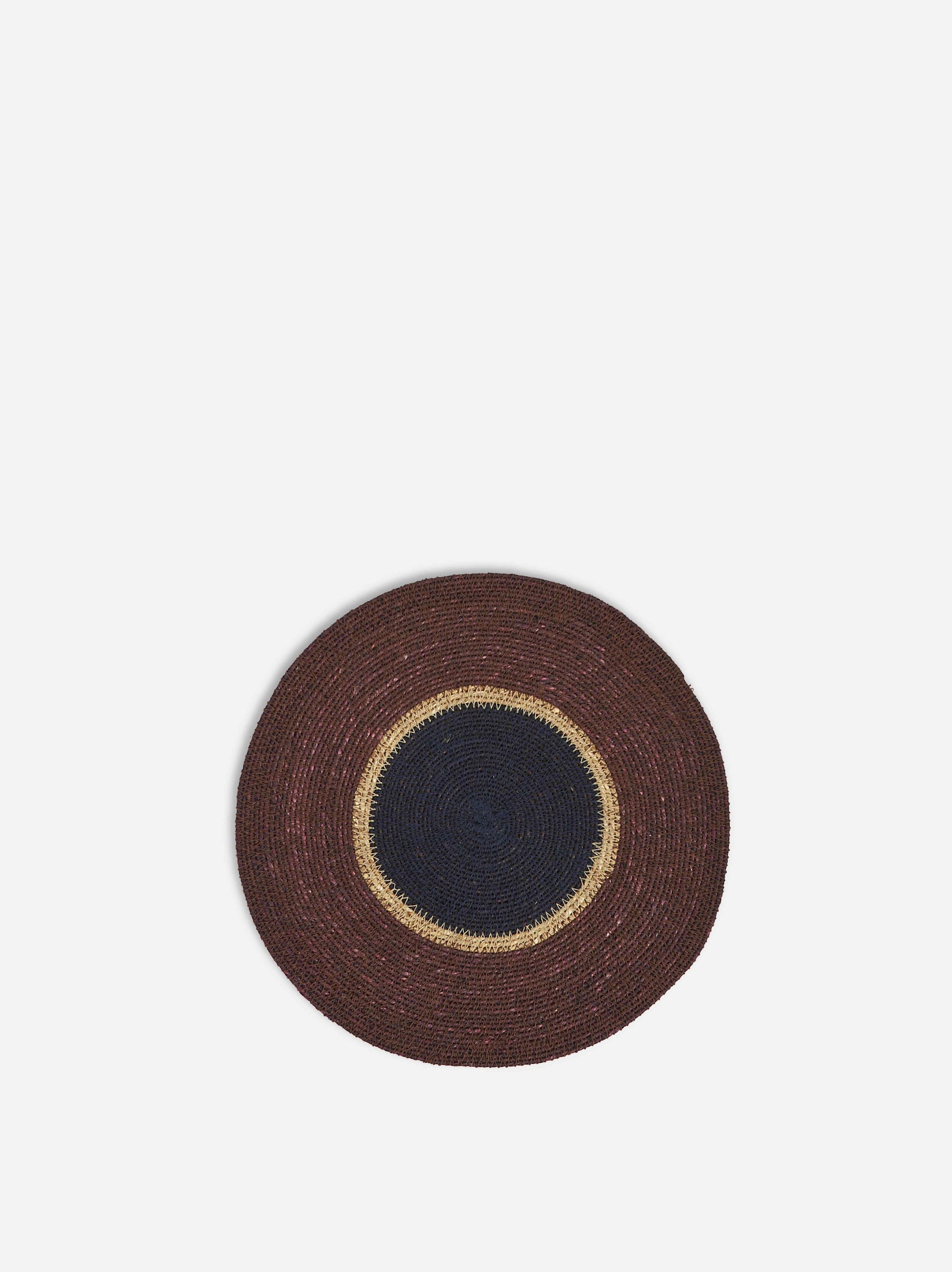Pinto Placemat Mulberry/Blue Black / 13.38"dia.