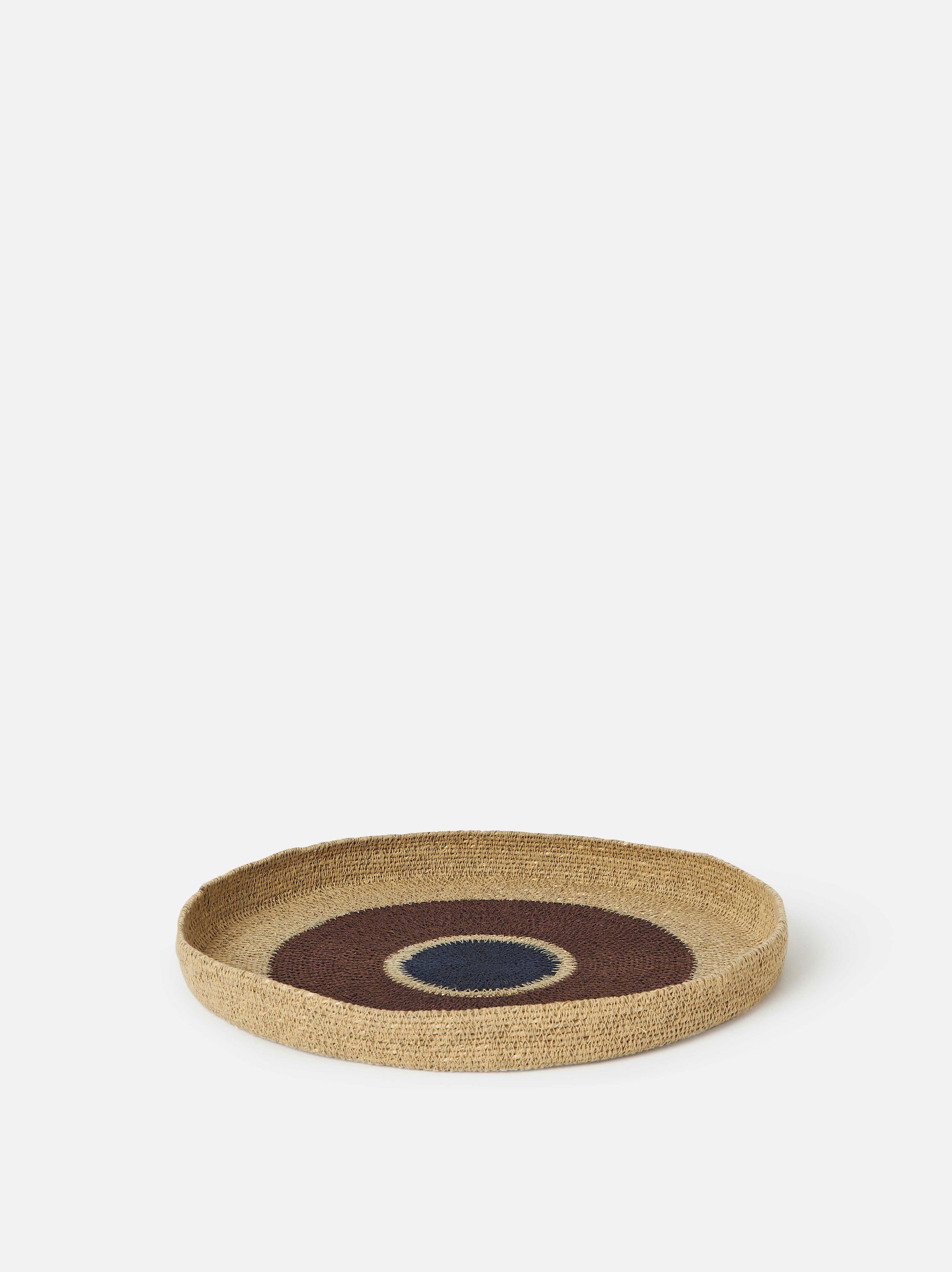 Pinto Basket - Mulberry/Blue Black / 14.96"dia. x 1.57"H