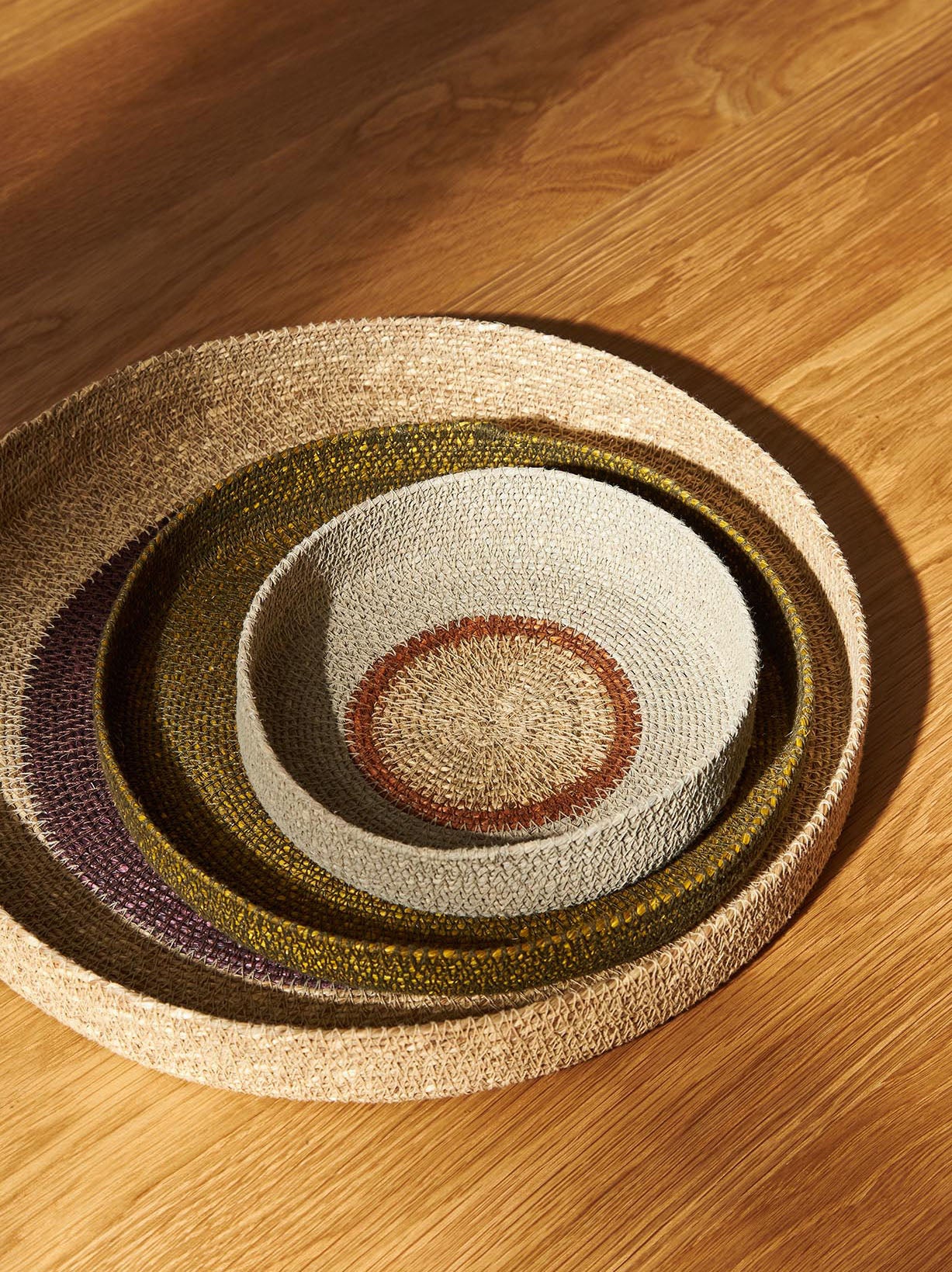 Pinto Basket Haze/Orange Peel / 7.87"dia. x 1.96"H