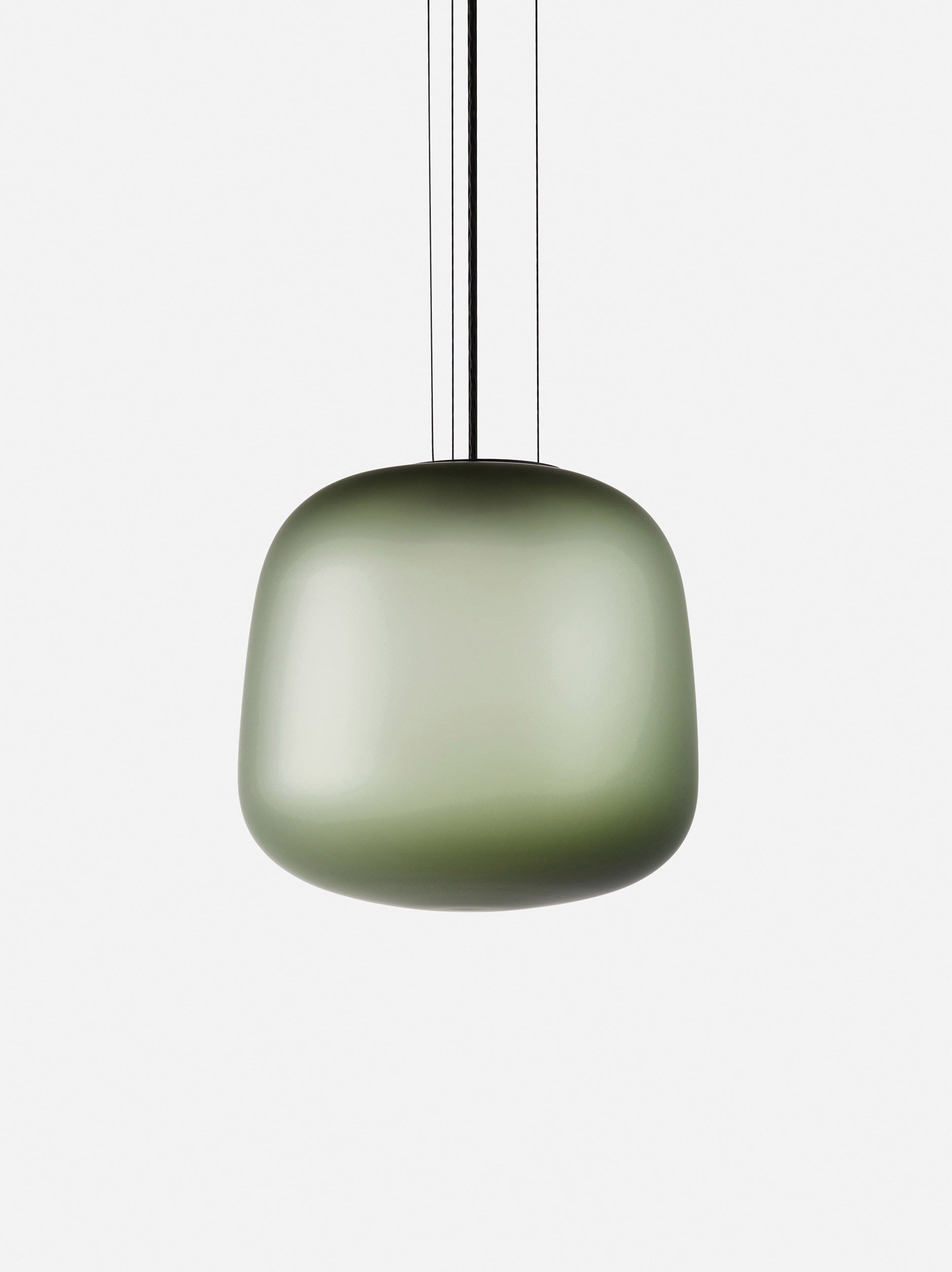 AB Pendant Light Frosted Smoke Grey/Green / Large