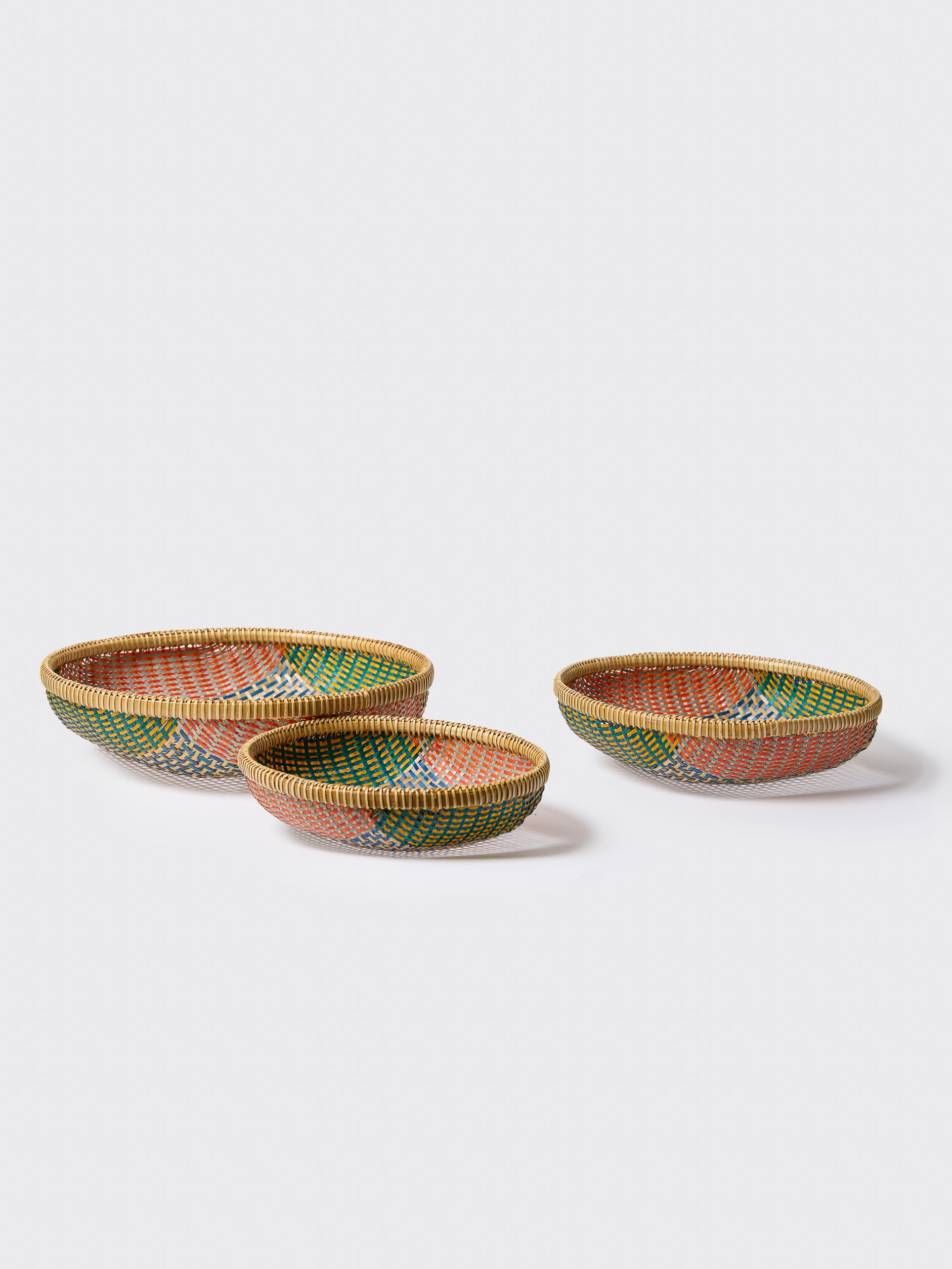 Thao Woven Basket Blue/Multi / Large