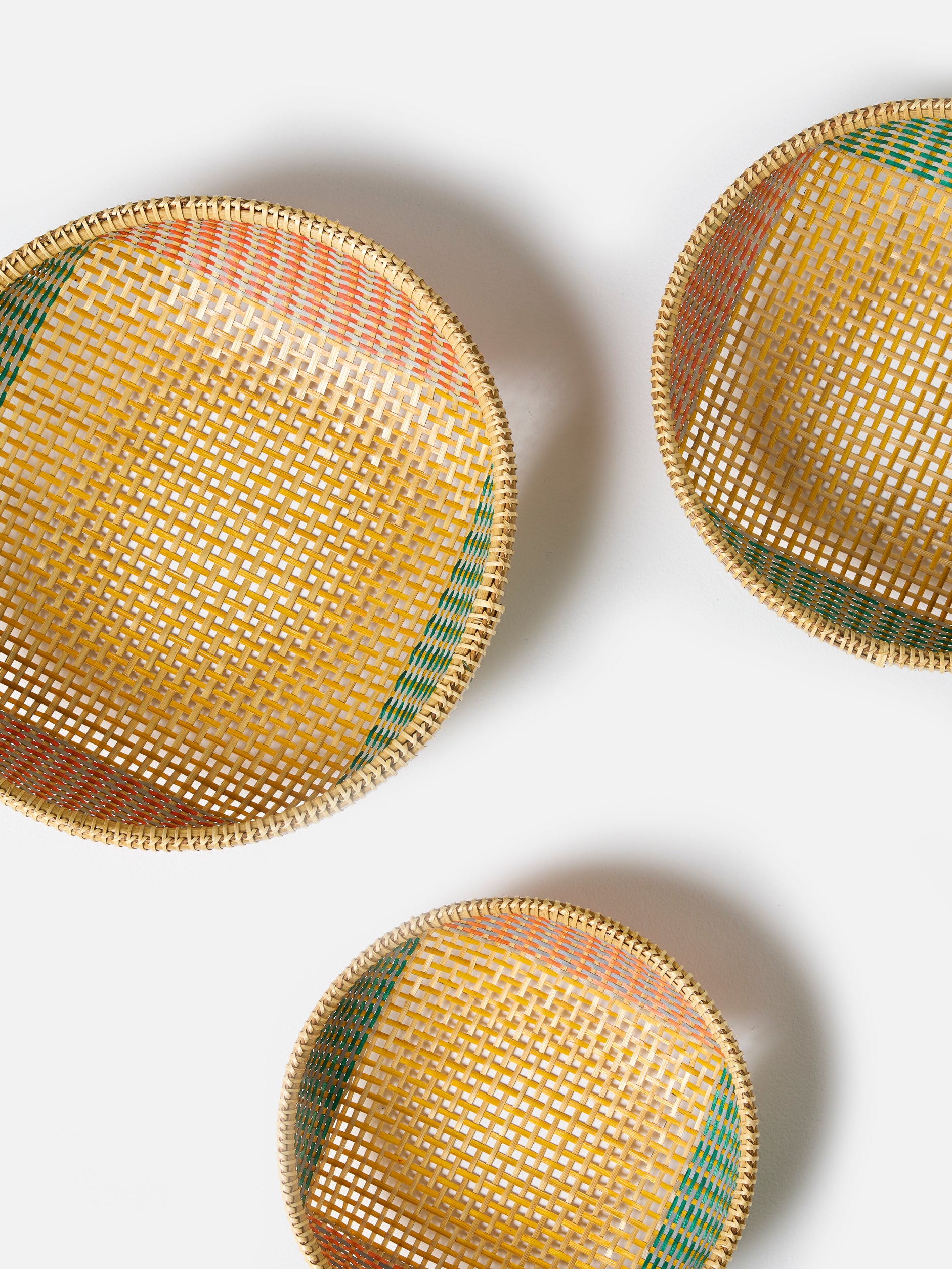 Thao Woven Basket Yellow/Multi / Small