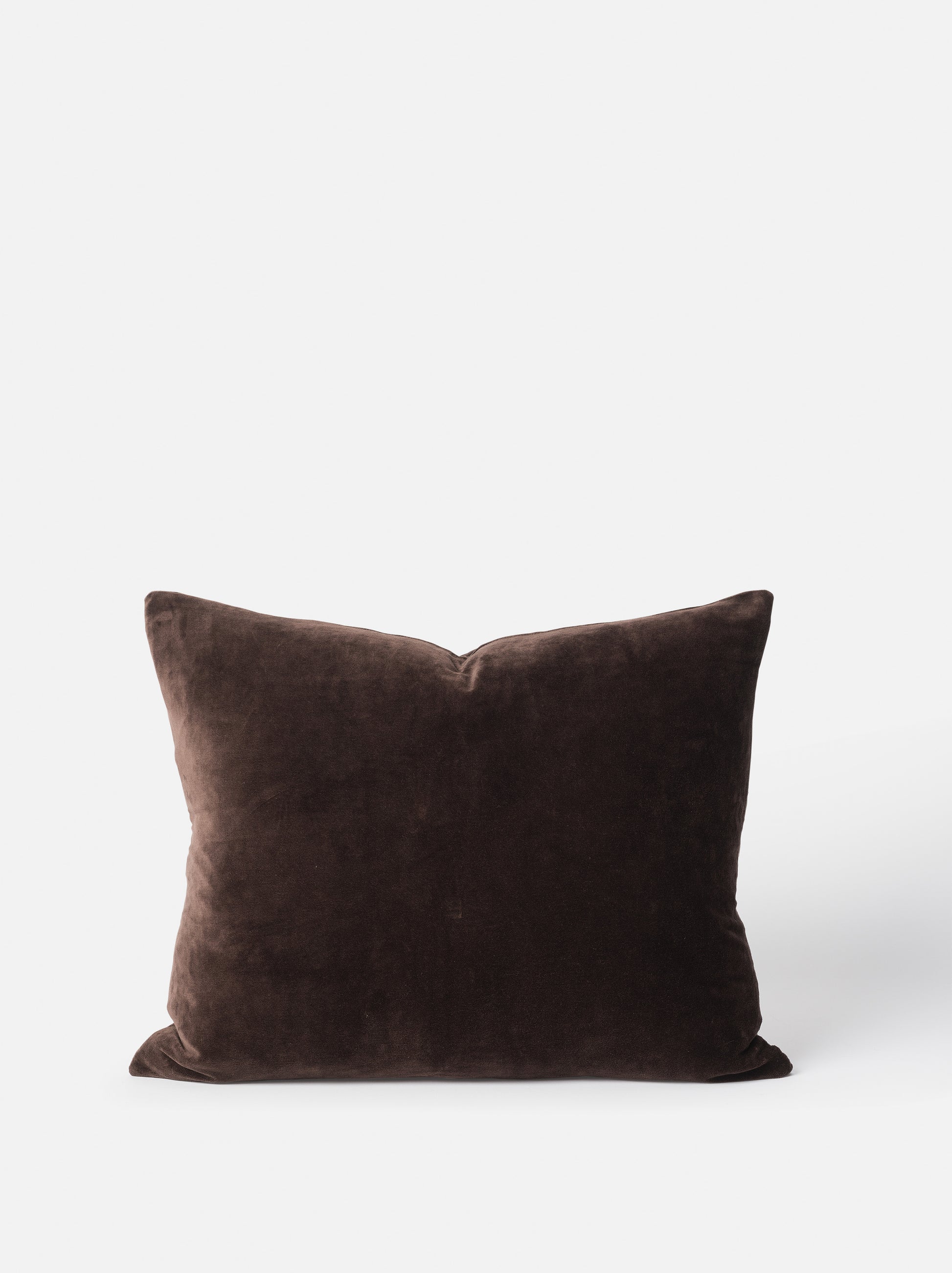 Cotton Velvet Cushion Cover Henna / 21.65"L x 17.71"W