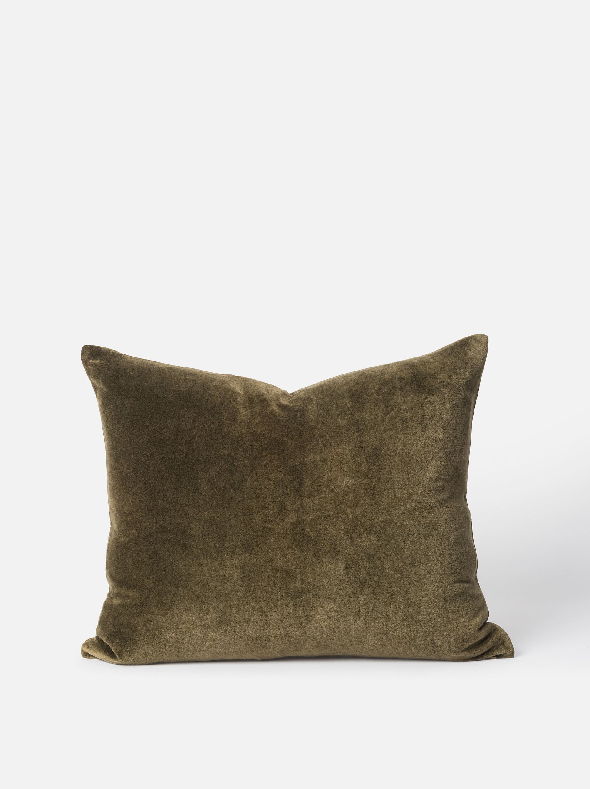 Cotton Velvet Cushion Cover Ivy / 21.65"L x 17.71"W