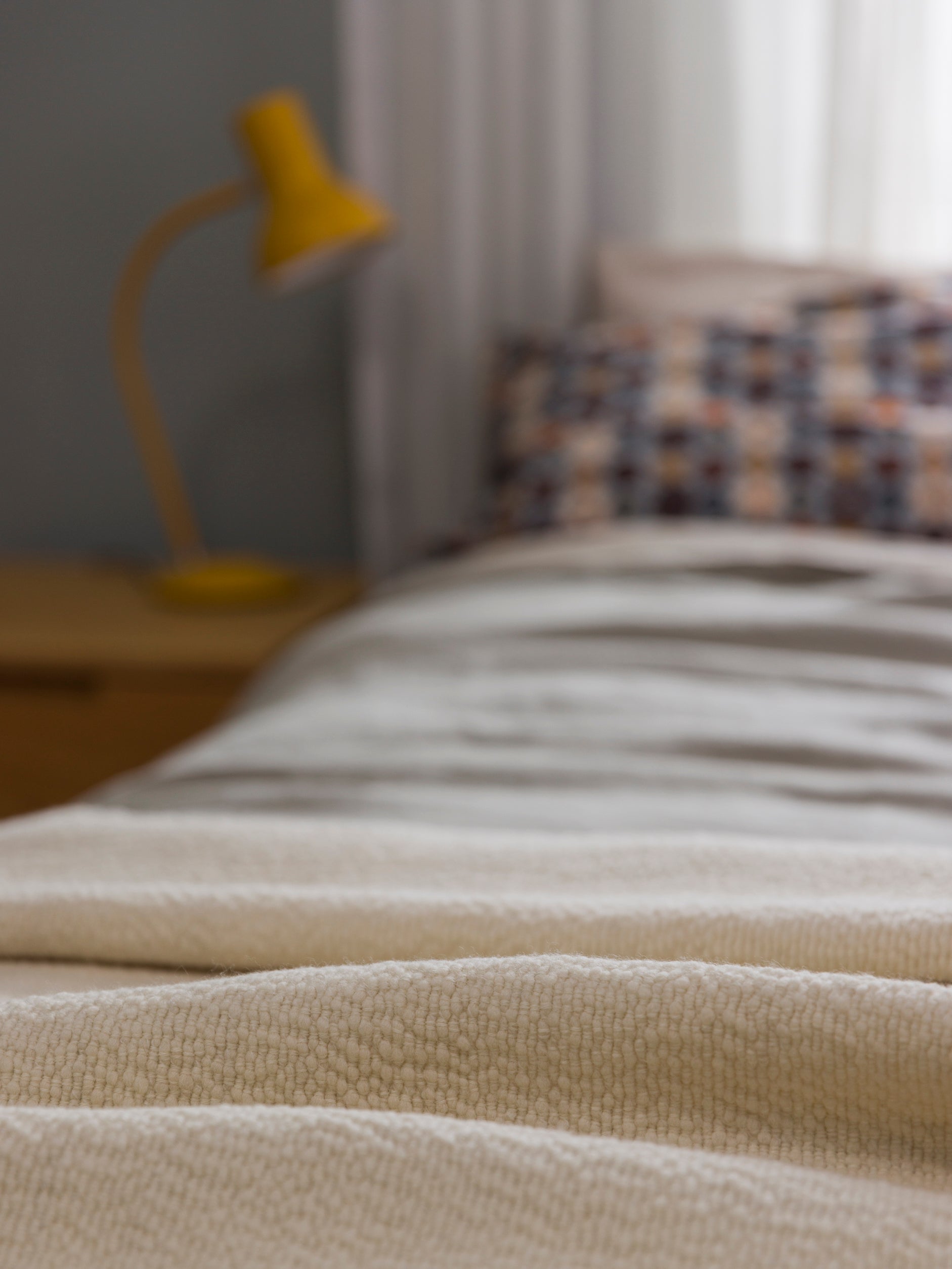 Boucle Wool Throw Natural / Small