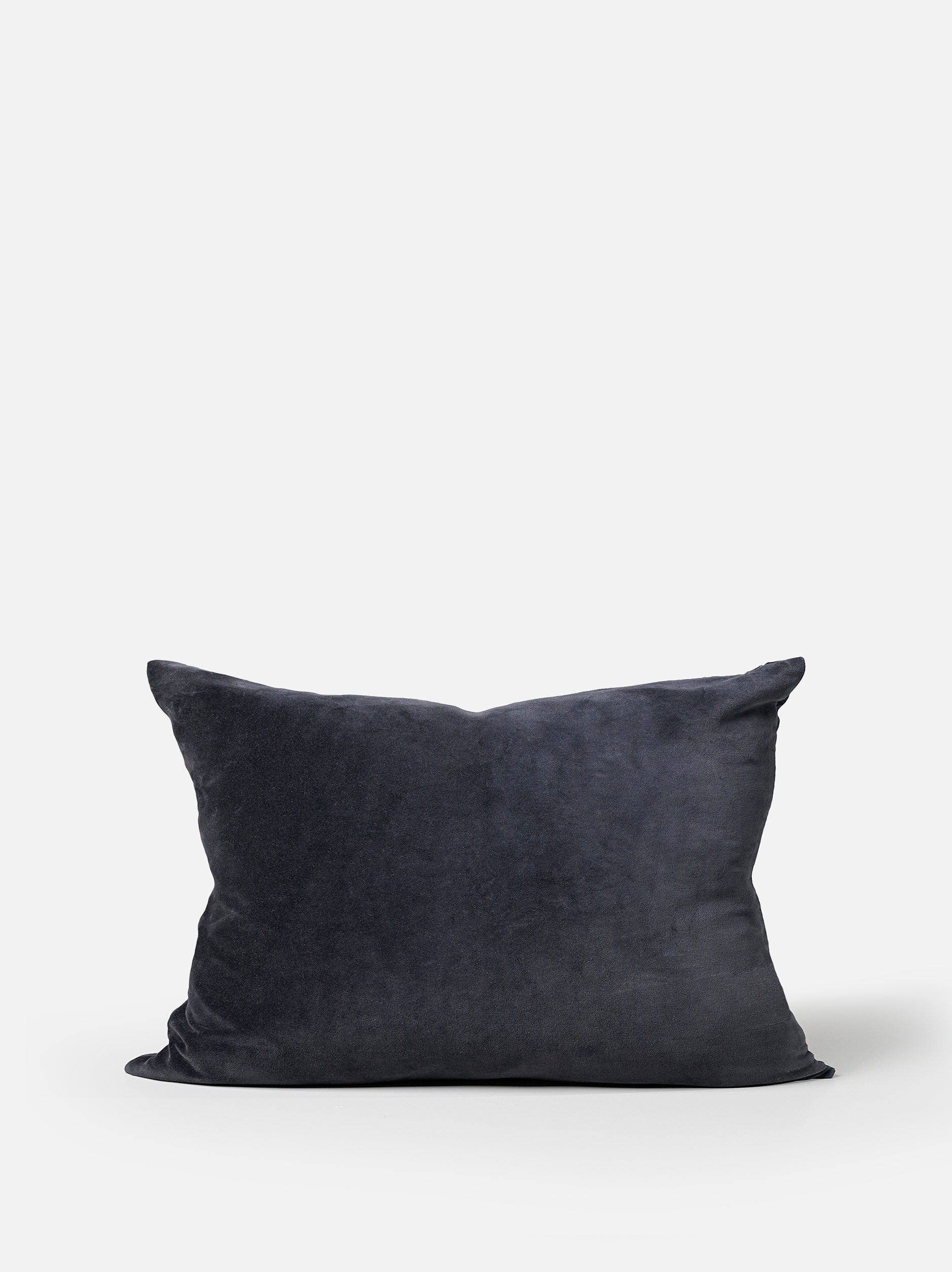 Velvet Cushion Cover Blue Black / 23.62"L x 15.74"W
