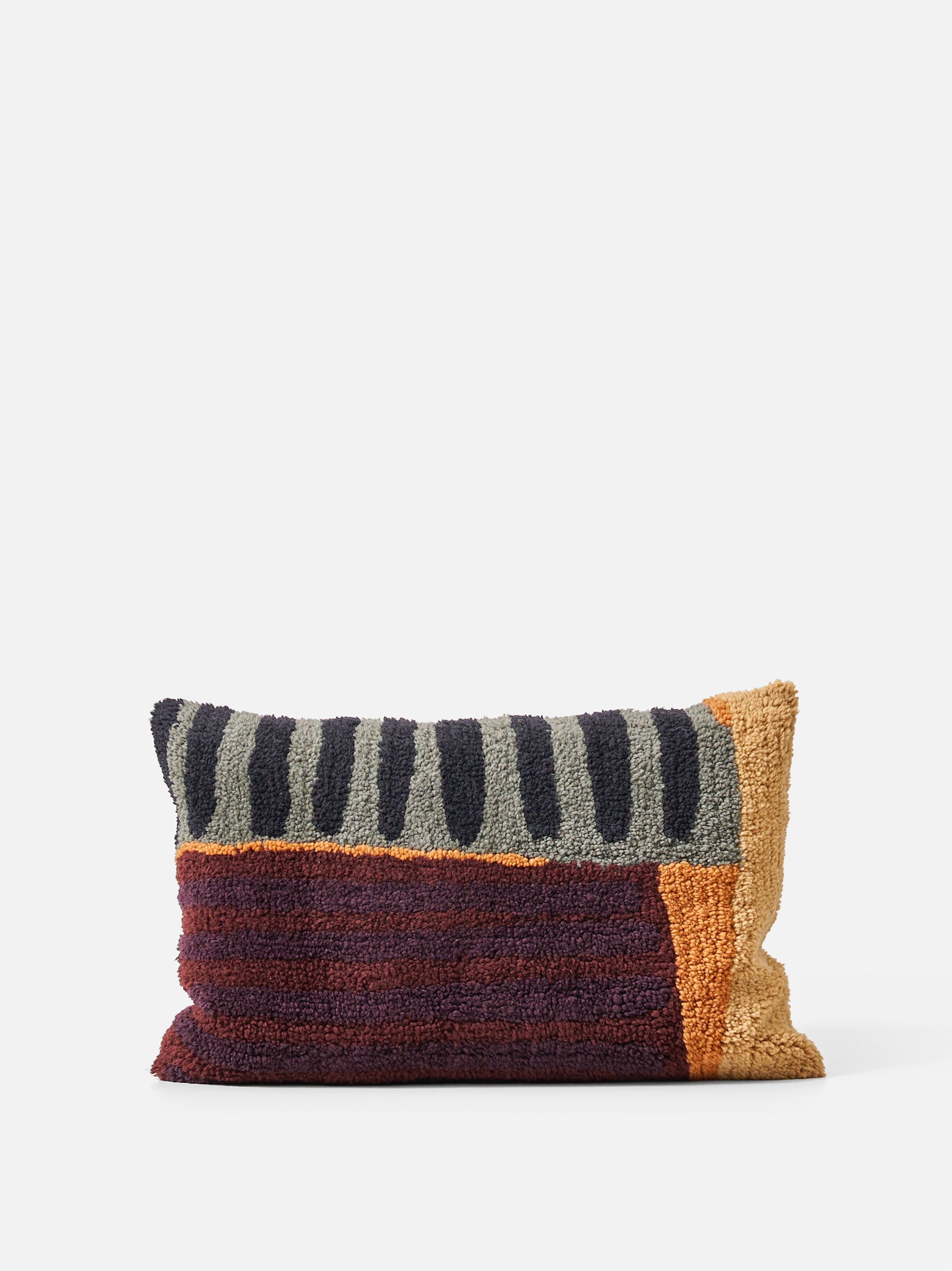 Rasmus Woollen Cushion Cover Multi / 23.62"L x 15.74"W