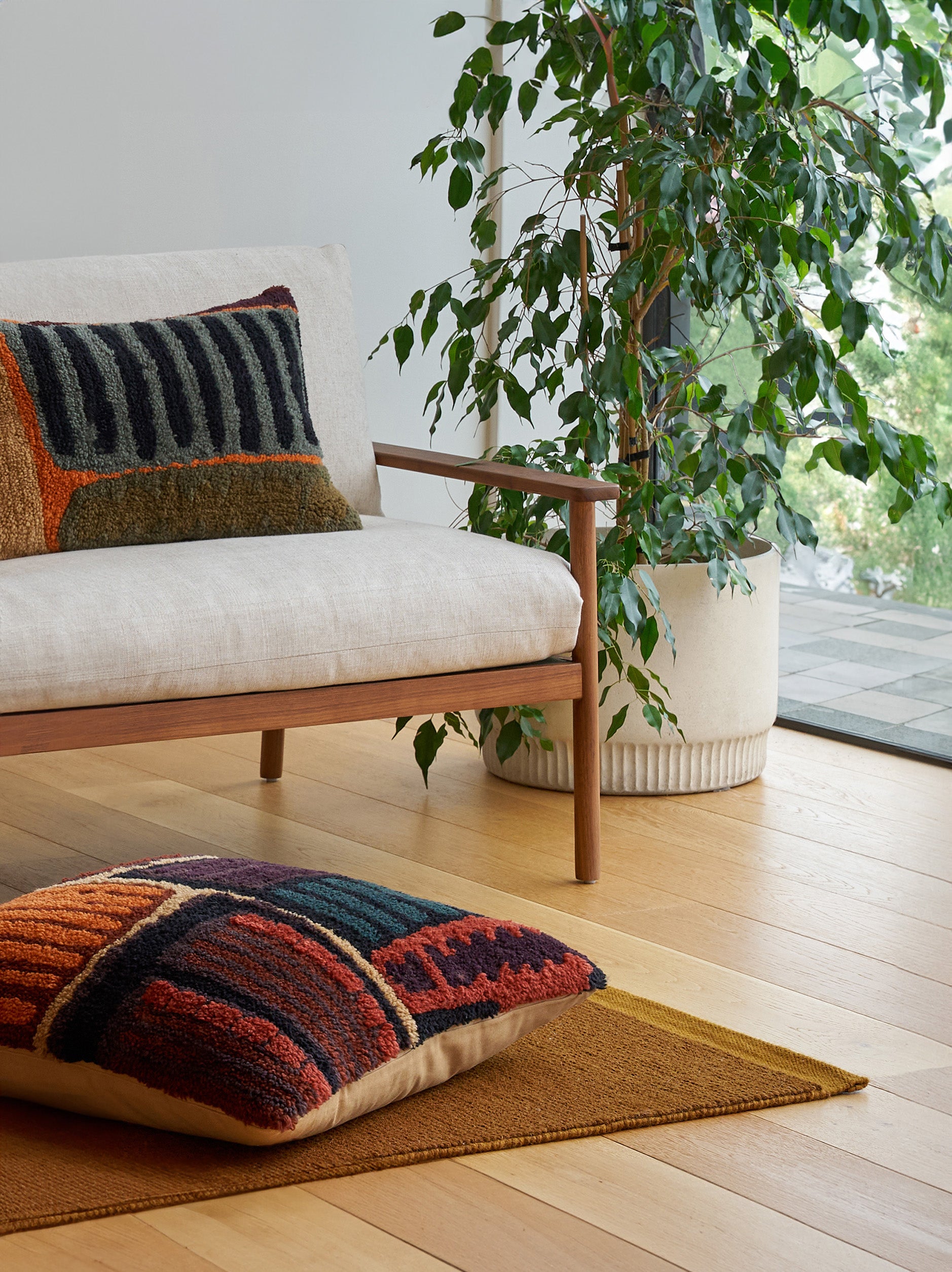 Maja Woollen Cushion Cover Multi / 23.62"L x 15.74"W