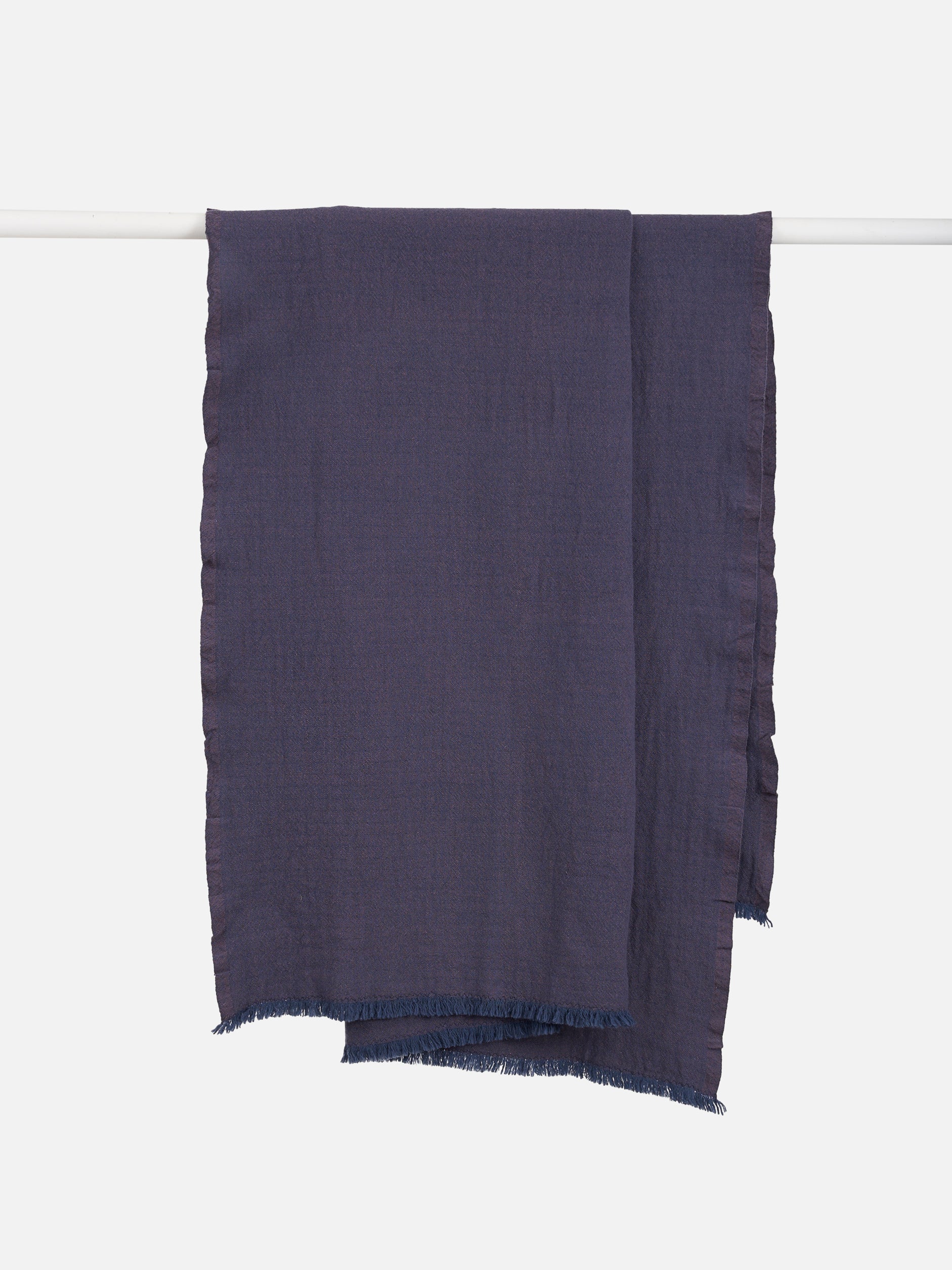Oslo Lambswool Throw Oxford Blue/Lupin / 70.86"L x 55.11"W