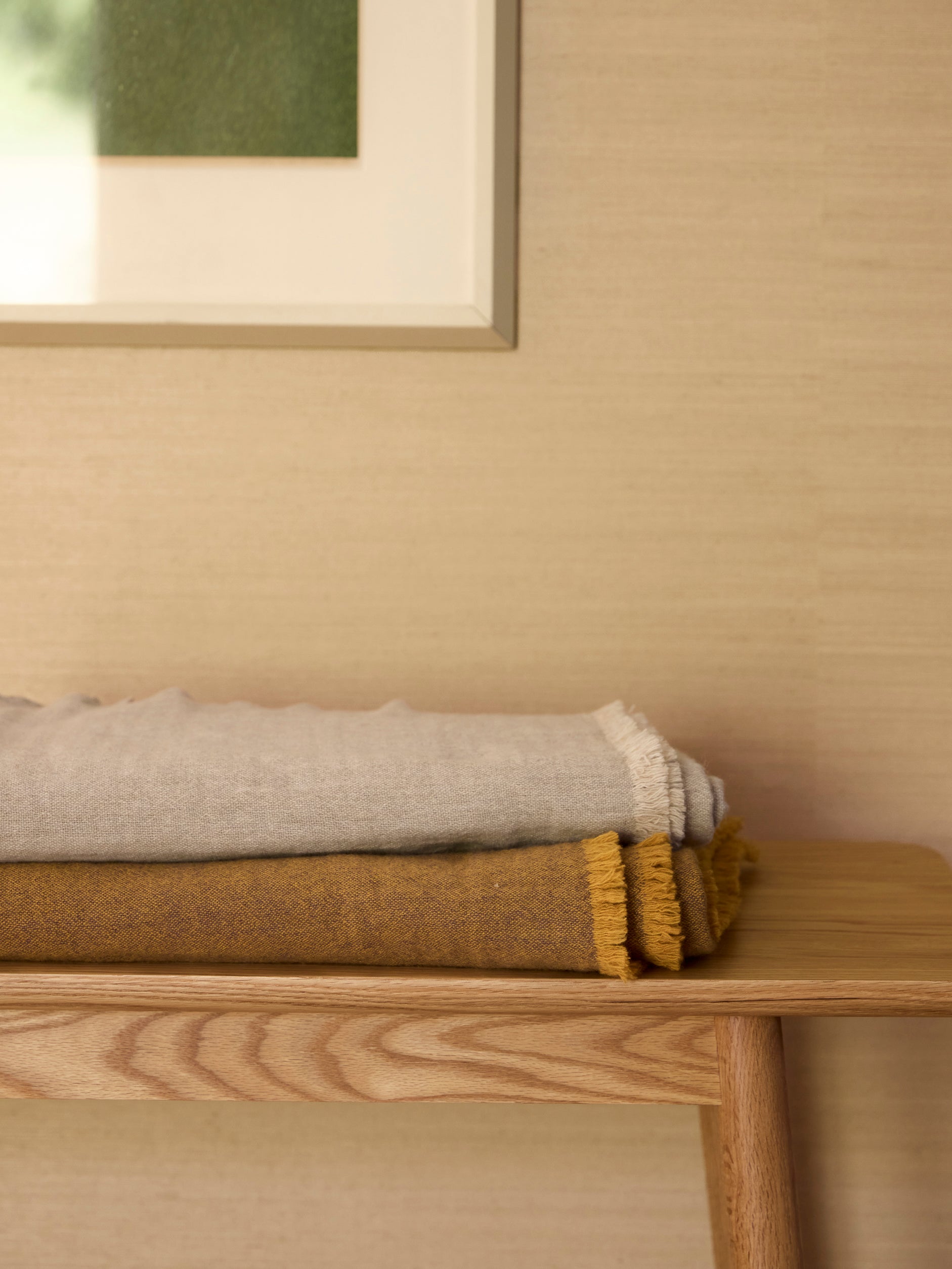 Oslo Lambswool Throw Haze/Mist / 70.86"L x 55.11"W