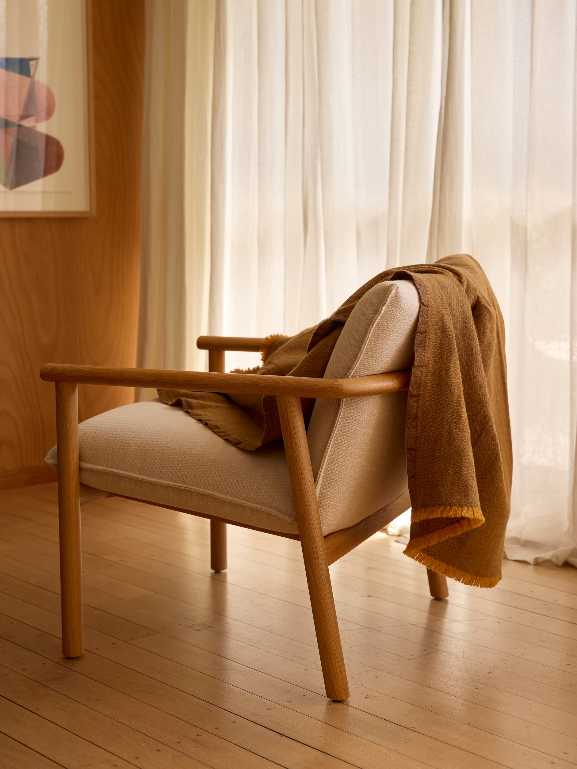 Oslo Lambswool Throw Satsuma/Lupin / 55.11" x 70.86"