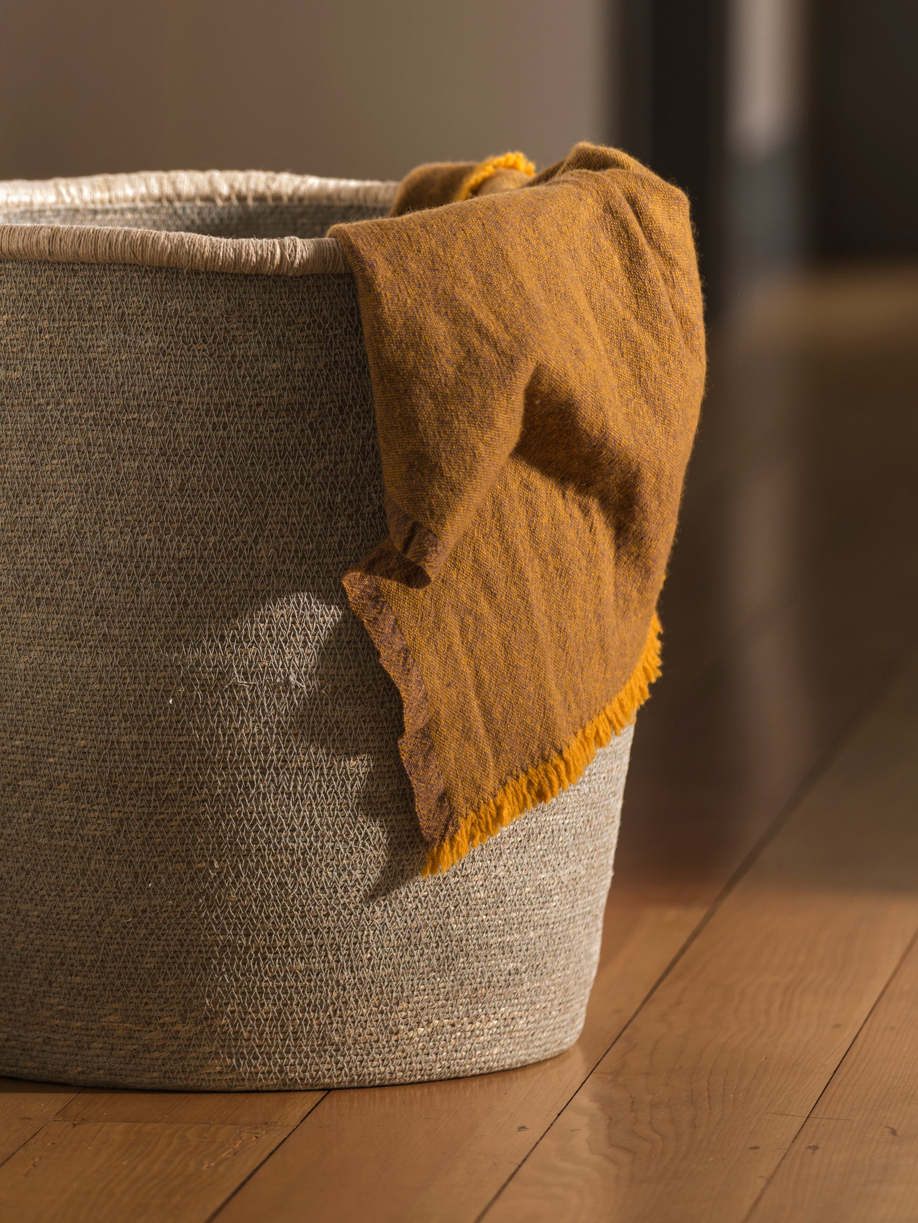 Oslo Lambswool Throw Satsuma/Lupin / 55.11" x 70.86"